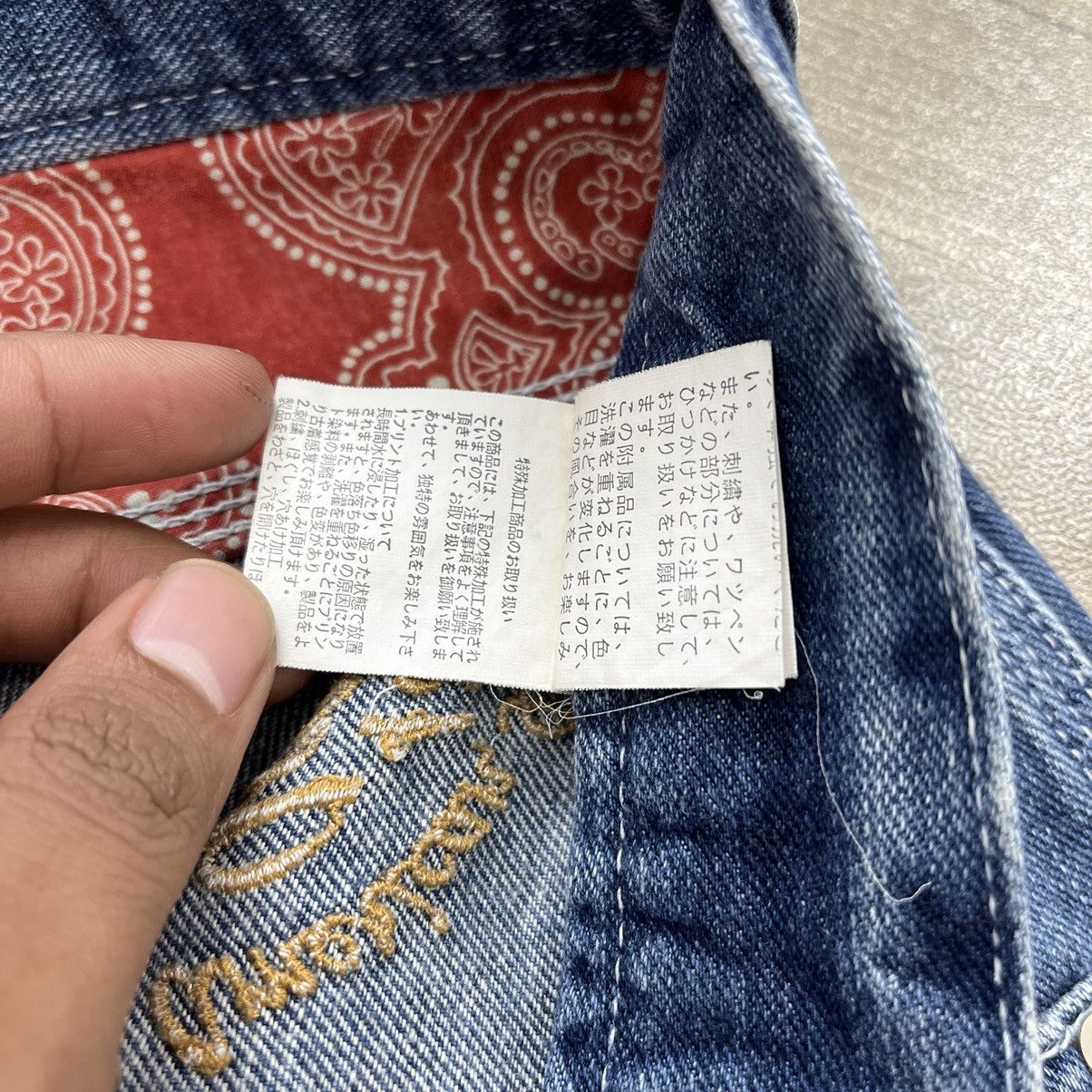 If Six Was Nine × Japanese Brand × Le Grande Bleu (L.G.B.) Mind of USA Distressed Patch Work Double Knee Painted Jeans Size US 32 / EU 48 - 9 Thumbnail