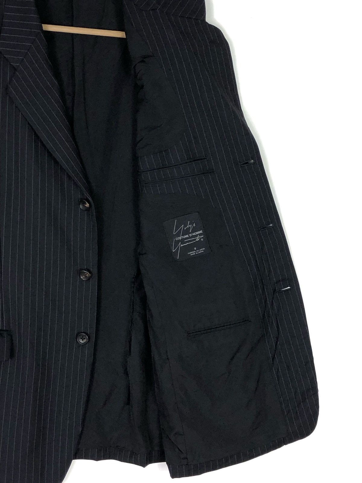 Yohji Yamamoto AW2012 7-POCKETS COSTUME D’ HOMME STRIPES WOOL GABARDINE Size US M / EU 48-50 / 2 - 7 Thumbnail