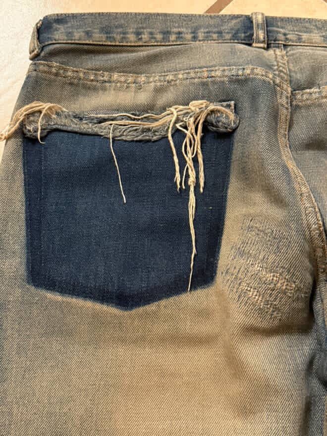 Undercover 04 Undercover 68 red yarn denim SOLD Size US 33 - 5 Thumbnail