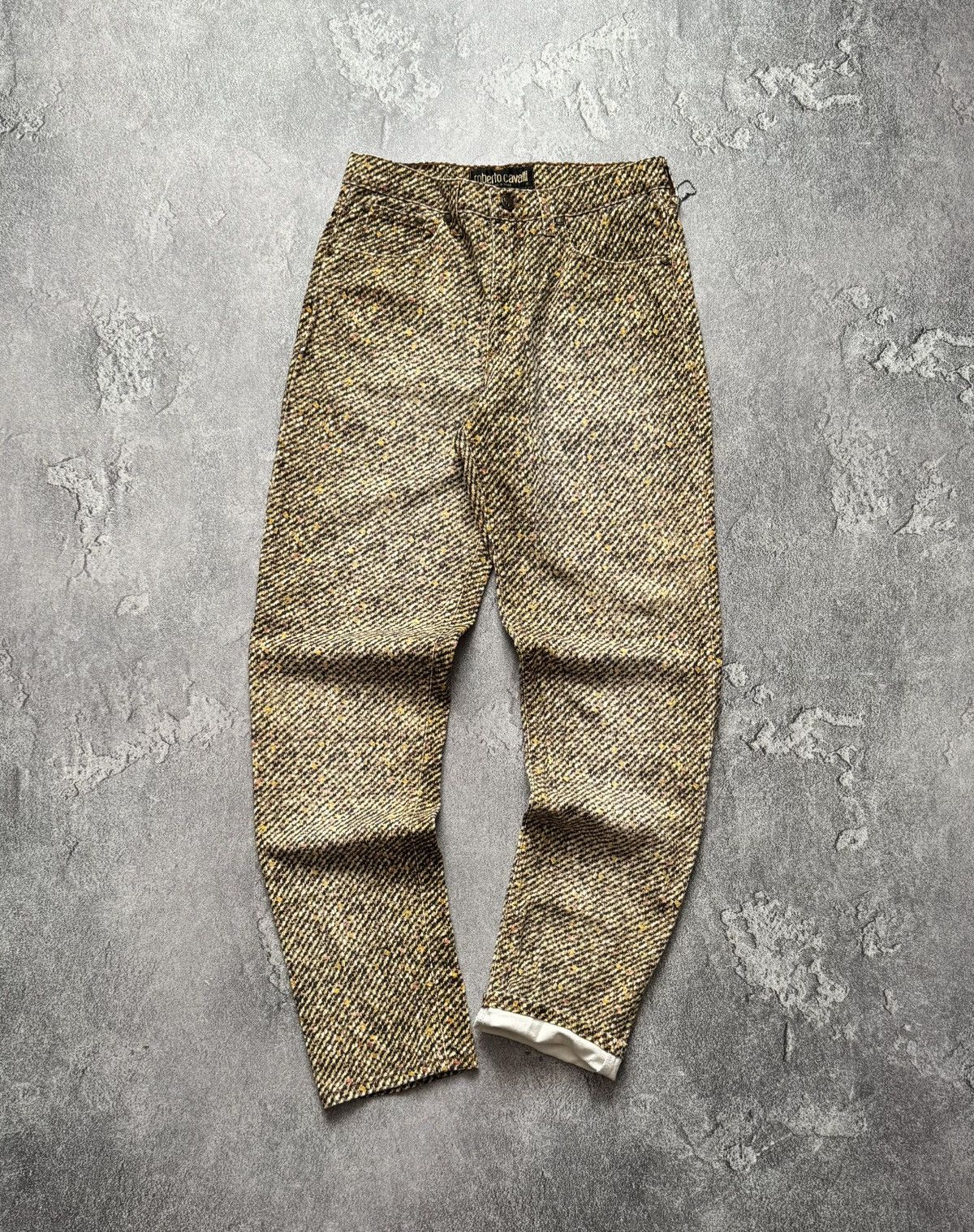 Just Cavalli × Roberto Cavalli × Vintage Roberto Cavalli M all printed pant trouser Jean chino vintag Size 26" / US 2 / IT 38 - 1 Thumbnail