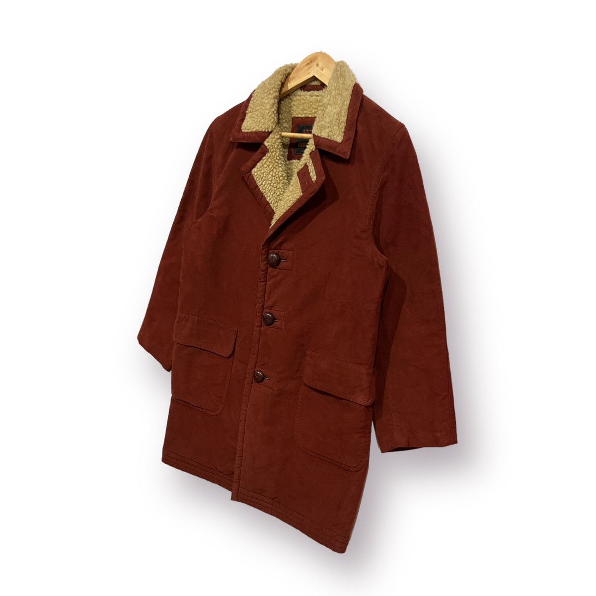 Japanese Brand × Other 🔥 CAMPUX CASUAL WEAR VELVET SHERPA LINED LONG COAT Size US M / EU 48-50 / 2 - 2 Thumbnail