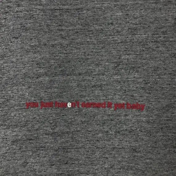 Diet Butcher Slim Skin Vtg DIET BUTCHER MATERIALISM Slim Skin Tee Shirt Gray Size US S / EU 44-46 / 1 - 5 Thumbnail