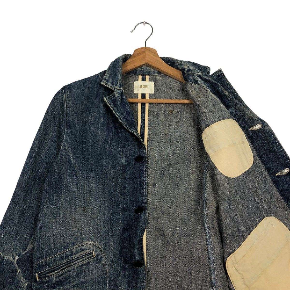 Japanese Brand 🔥VINTAGE CHORE DENIM JACKET BIKER DOMINGO ISSEY MIYAKE Size US S / EU 44-46 / 1 - 14 Thumbnail