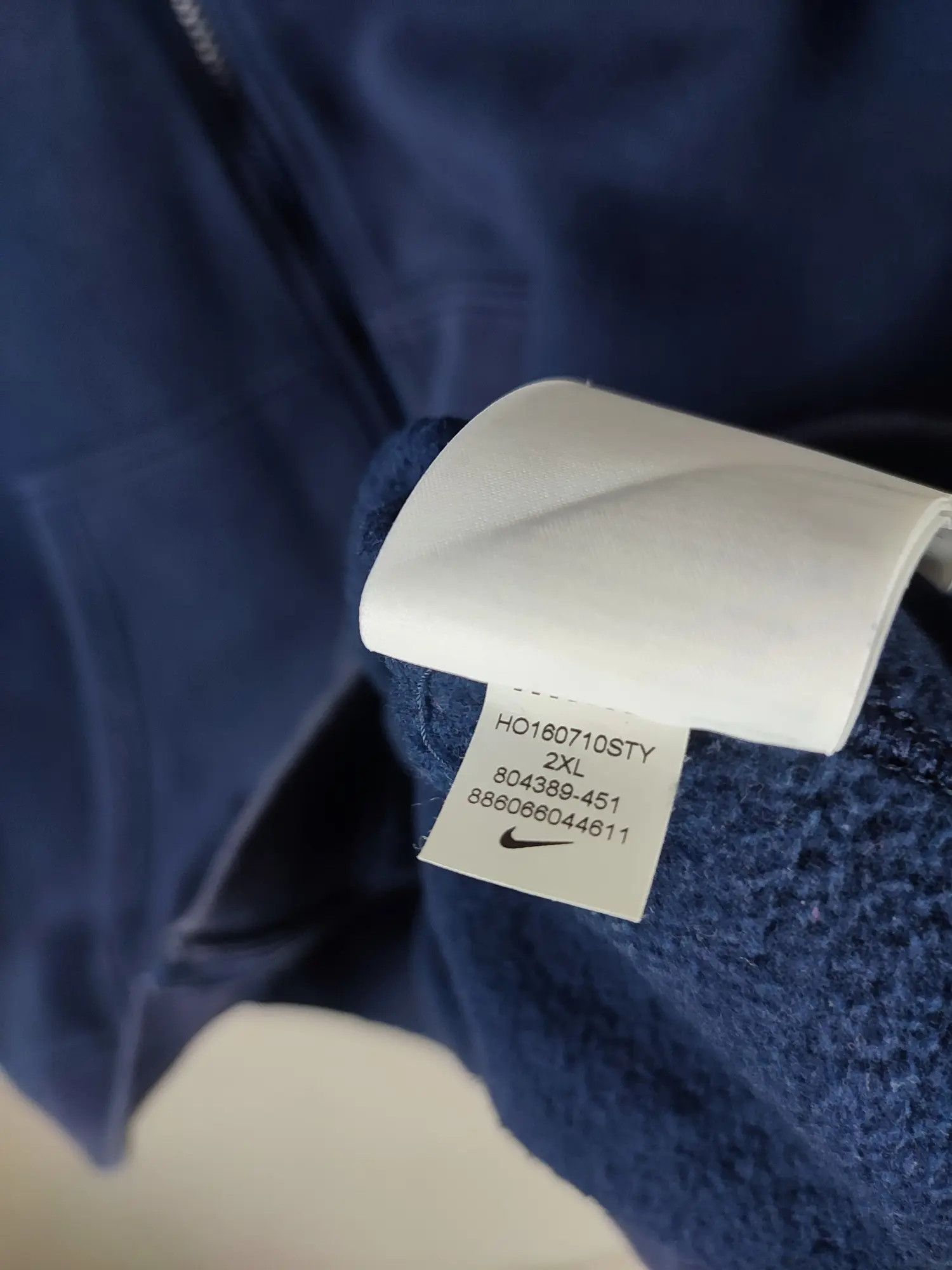Nike Nike Navy Blue Faded Hoodie Size US XXL / EU 58 / 5 - 13 Thumbnail