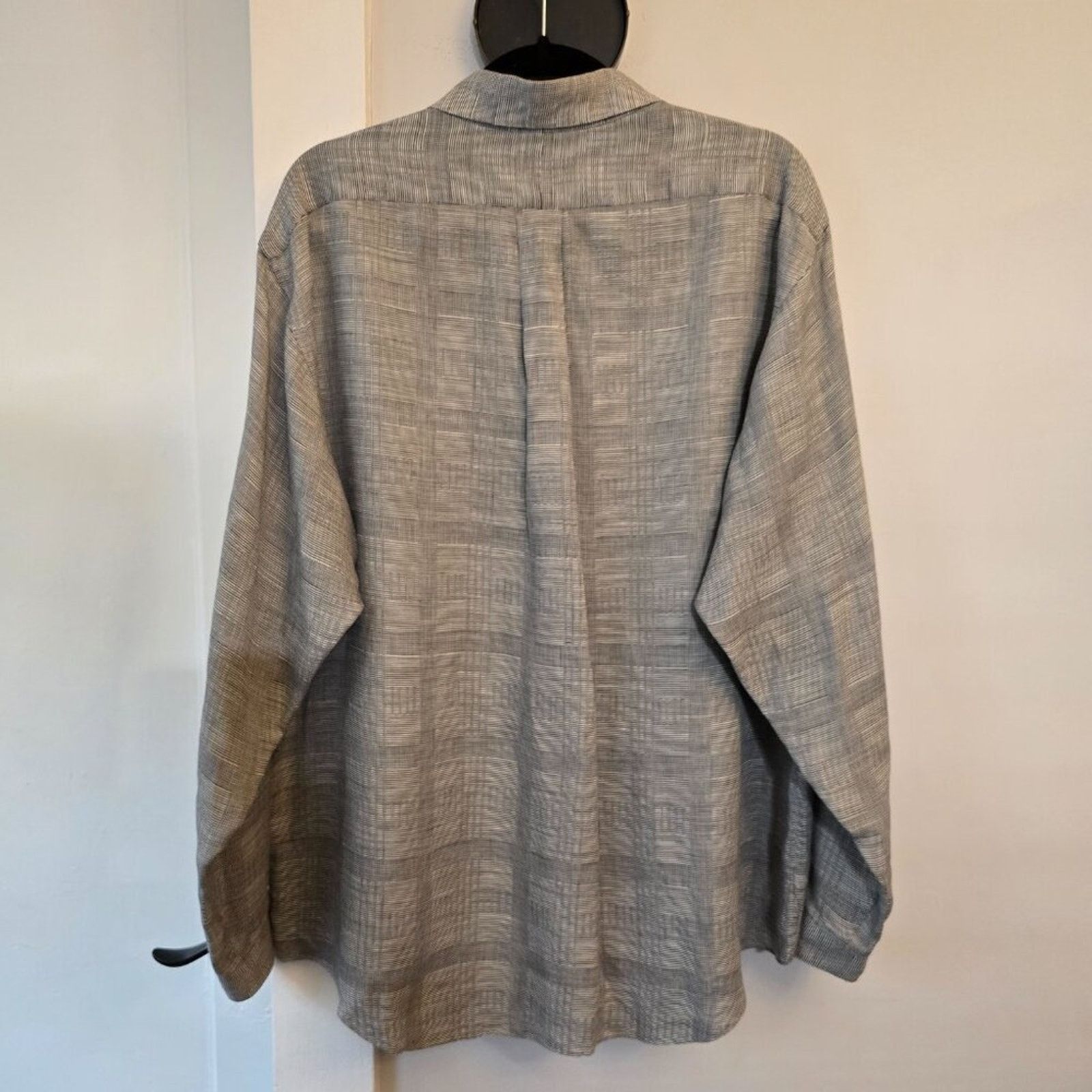Neiman Marcus Neiman Marcus Glen Plaid Linen Cotton Vintage Hong Kong Size US XL / EU 56 / 4 - 6 Thumbnail