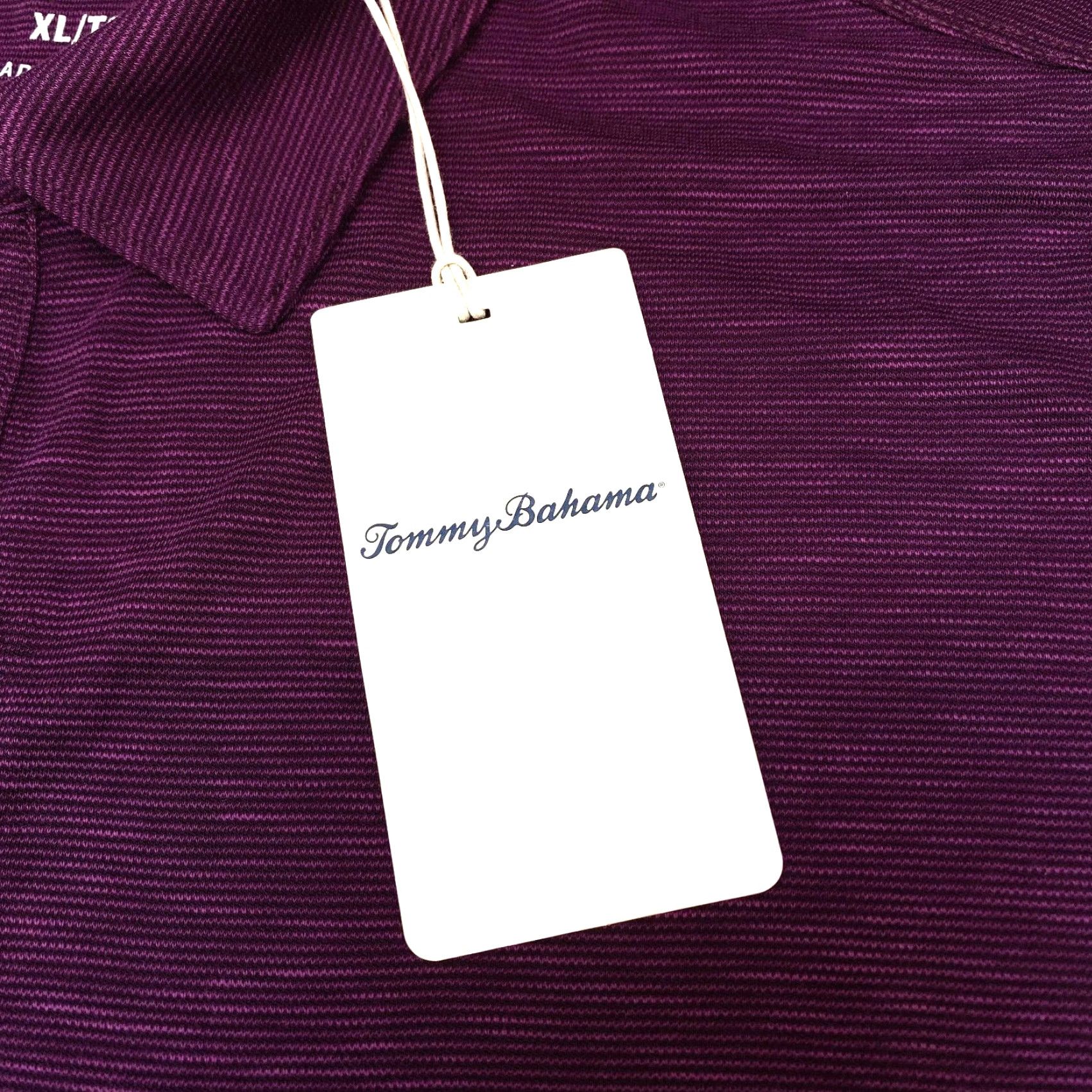 Tommy Bahama Tommy Bahama Long Sleeve La Jolla Cove Men's XL Golf Polo Shirt Rum Berry 6879 Size US XL / EU 56 / 4 - 4 Thumbnail