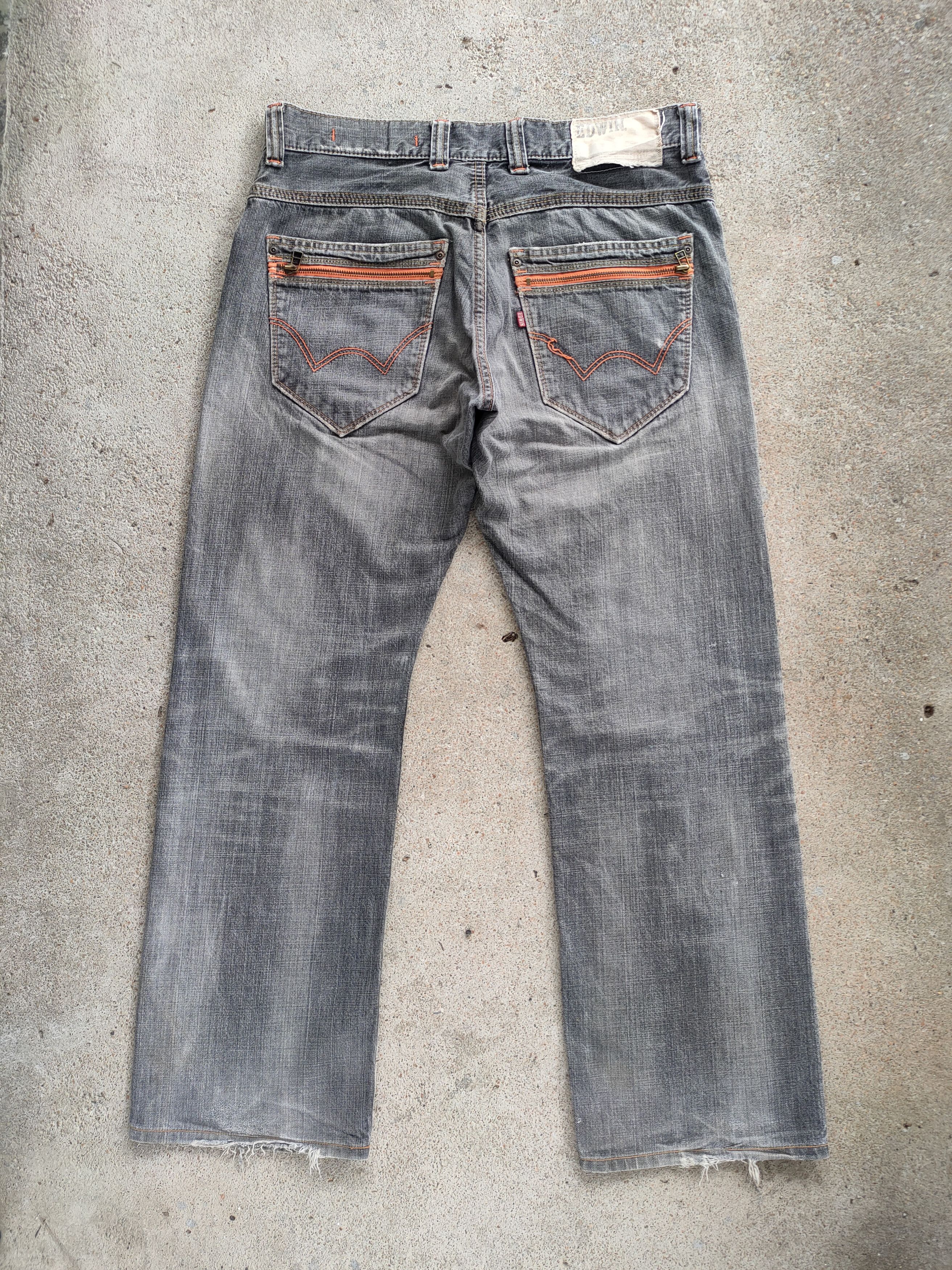 Edwin VINTAGE EDWIN 404 FADED BLACK RIPPED JEANS DENIM PANTS Size US 36 / EU 52 - 9 Thumbnail