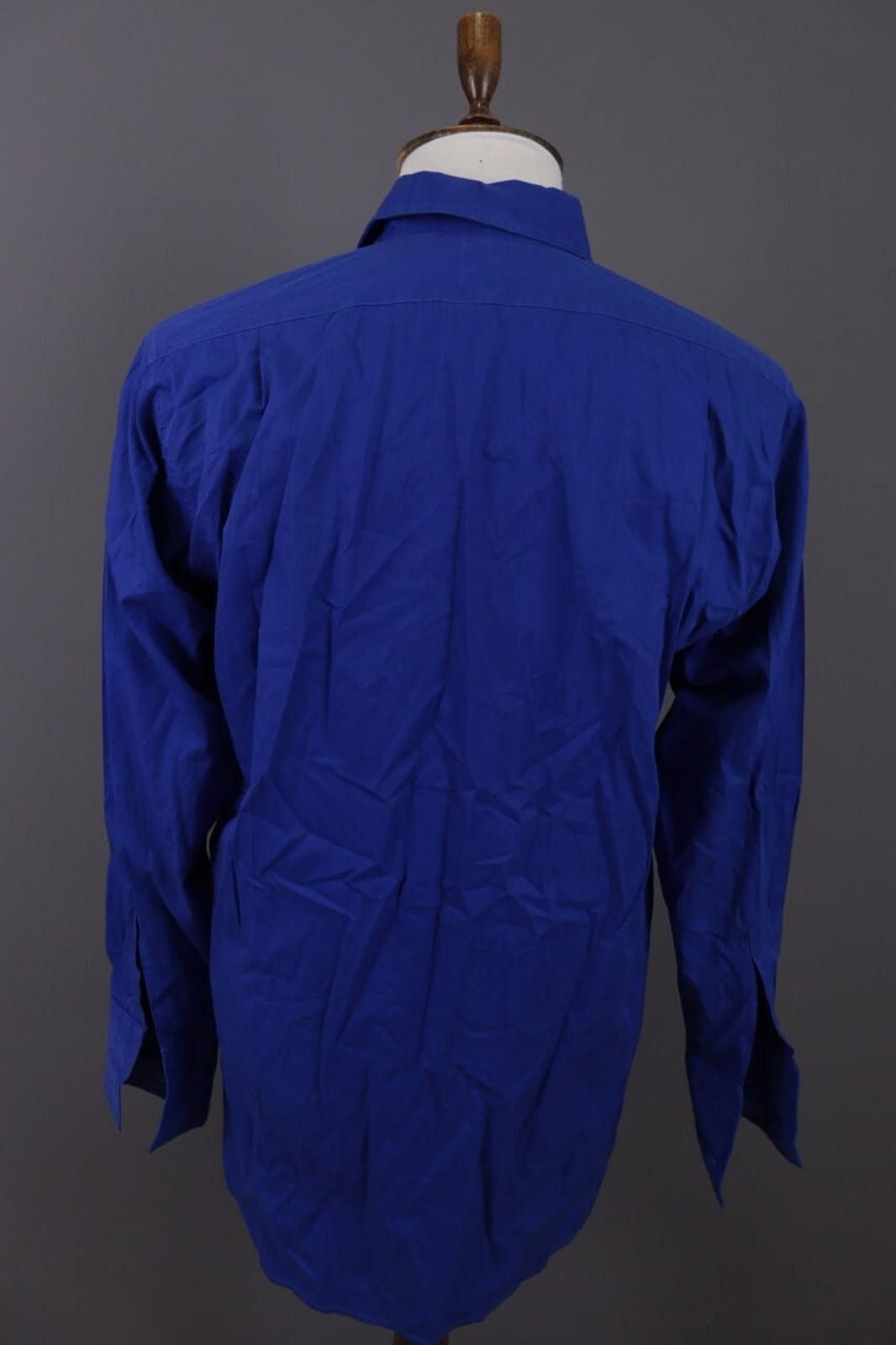Designer Hackett London All Cotton Blue Shirt Size 39 / 15 1/2 Size US M / EU 48-50 / 2 - 9 Thumbnail