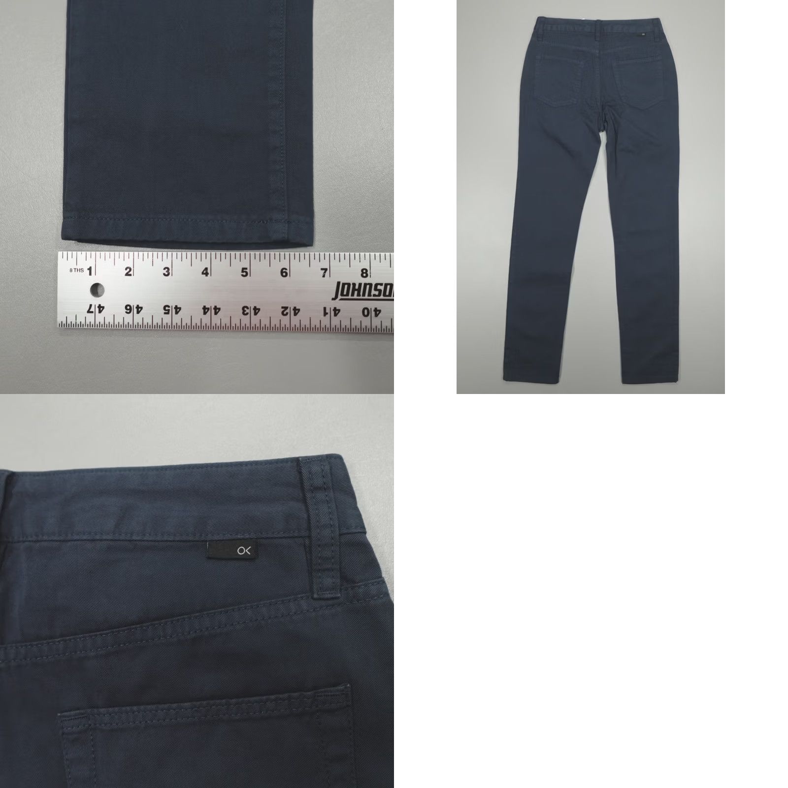 Outerknown Outerknown Slim Fit Roamer Chino Pant Men's Size 28 100% Organic Cotton MRN Blue, Slim, Chino, Pants, Regular, Casual, Workwear, Logo, Blue, 31 Inseam Size US 28 / EU 44 - 8 Thumbnail
