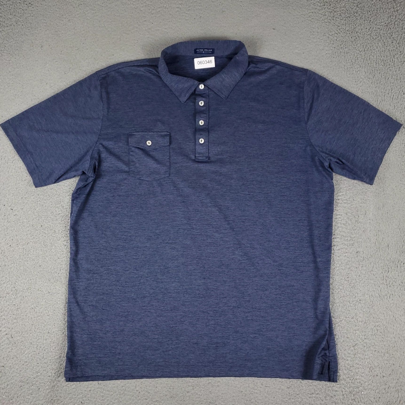 Peter Millar Peter Millar Polo Shirt Mens Size 2XL Blue Crown Crafted Pocket GolfShort Sleeve Size US M / EU 48-50 / 2 - 2 Thumbnail