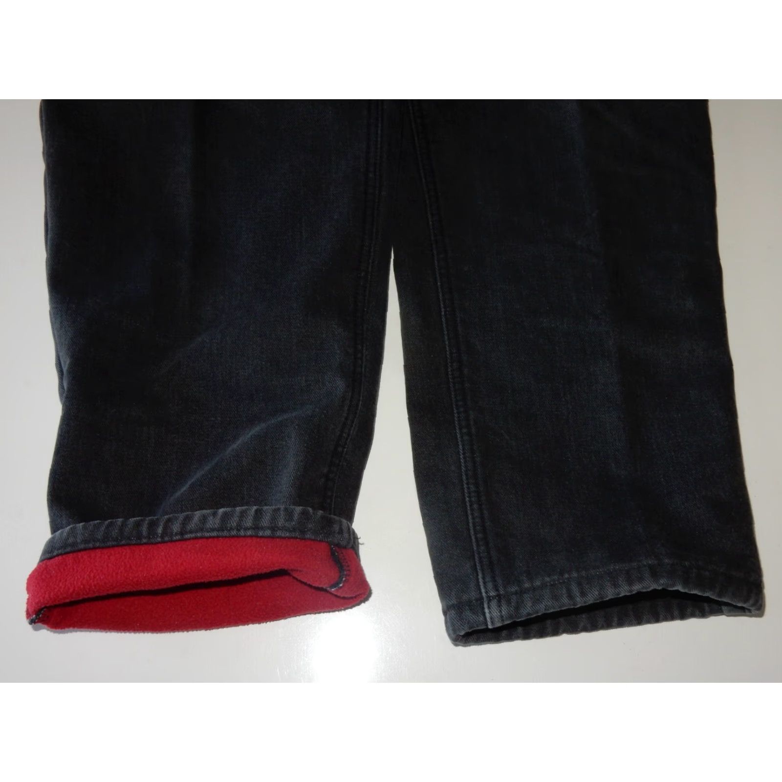 Lands' End Lands' End Men's Fleece Lined Black Denim Jeans Size 40x31 Straight Fit Casual Pants Size US 40 / EU 56 - 4 Thumbnail