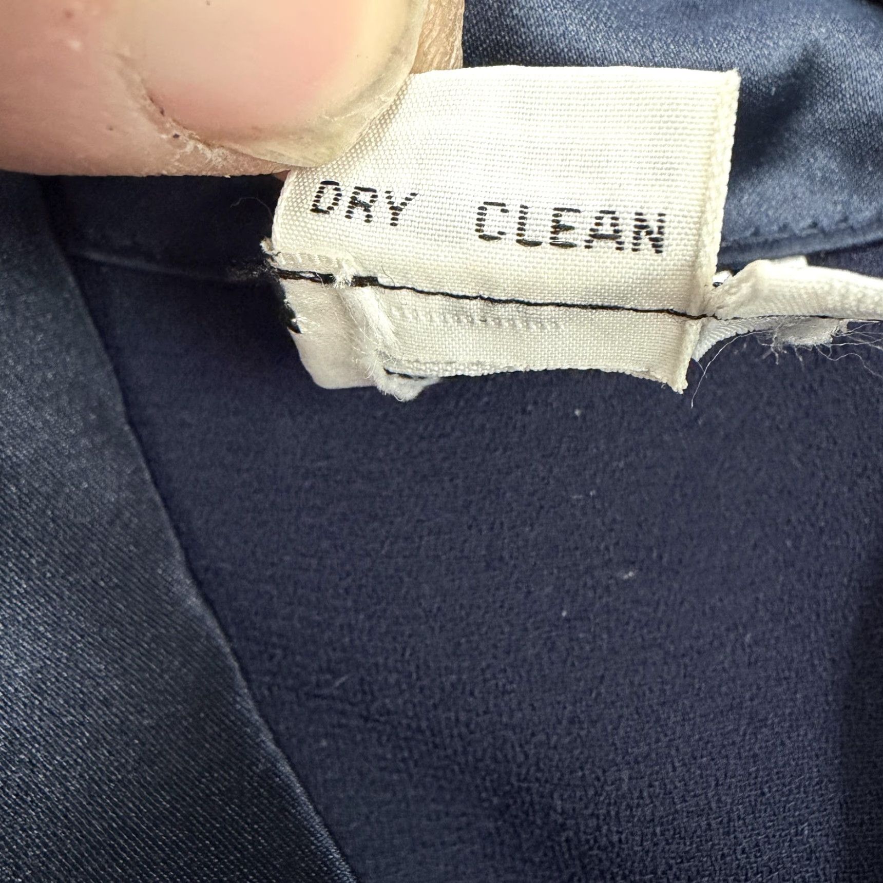 Vintage VINTAGE DW3 for David Warren Dress Navy Collared Workwear Office Chic Woman 8 Blue Short Sleeve A-Line Maxi Size M / US 6-8 / IT 42-44 - 5 Thumbnail