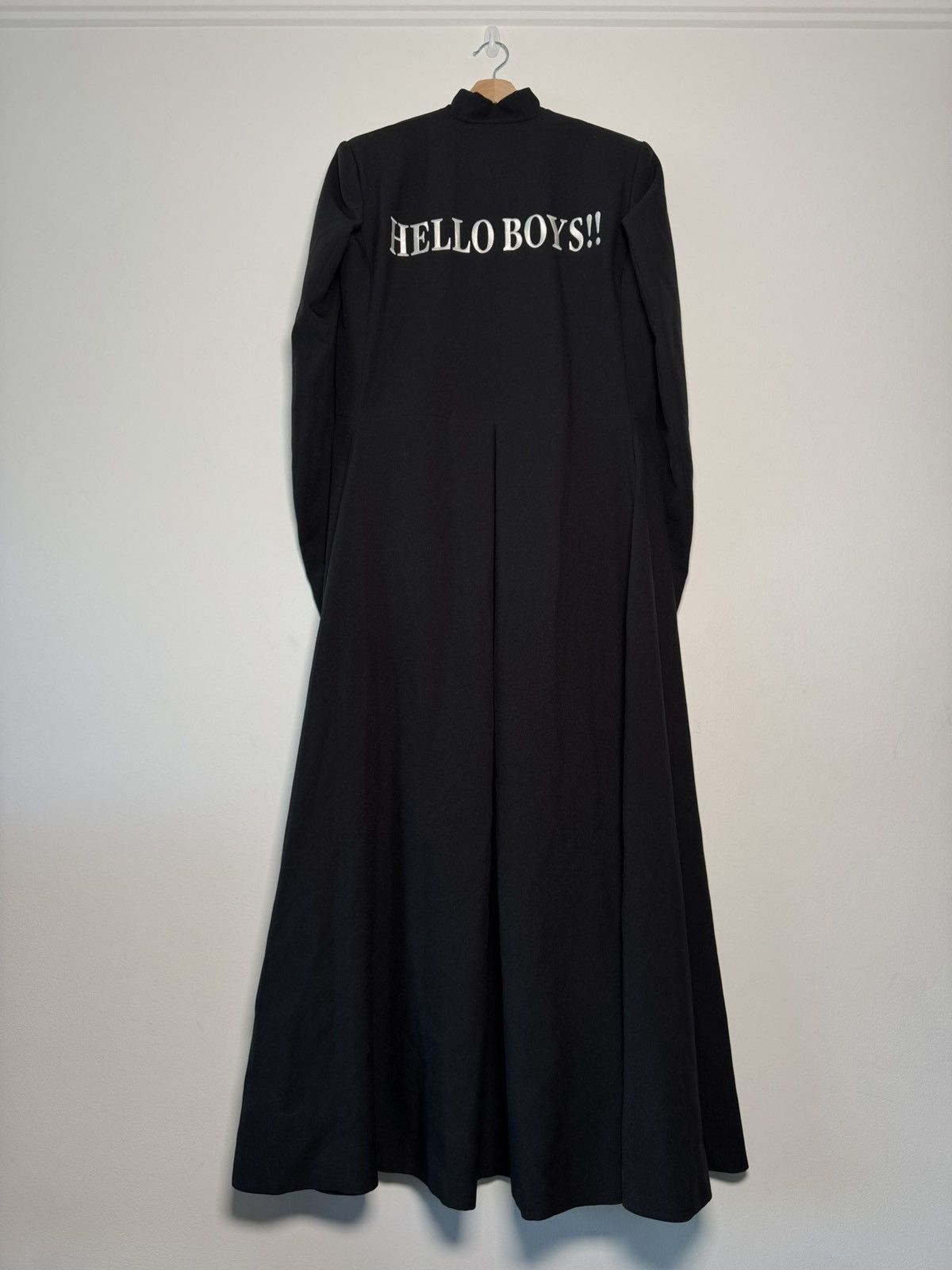 Vetements VETEMENTS long crepe coat HELLO BOYS ss2016, size S, NWT Size US S / EU 44-46 / 1 - 1 Thumbnail