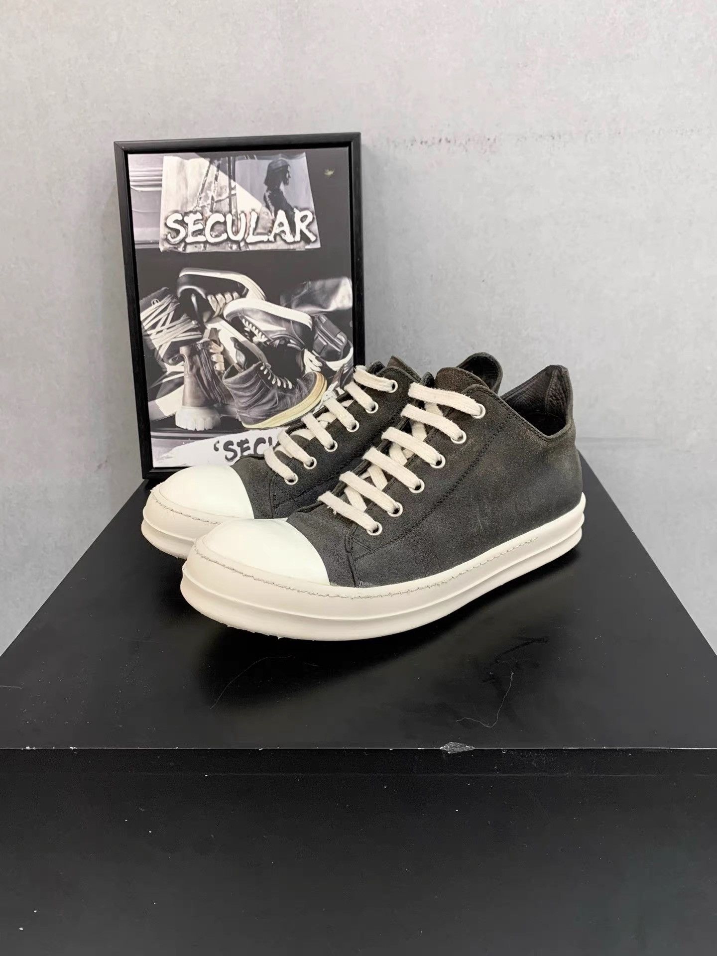 Rick Owens Rick Owens Mainline Leather Ramones K34 Size US 8 / EU 41 - 2 Thumbnail