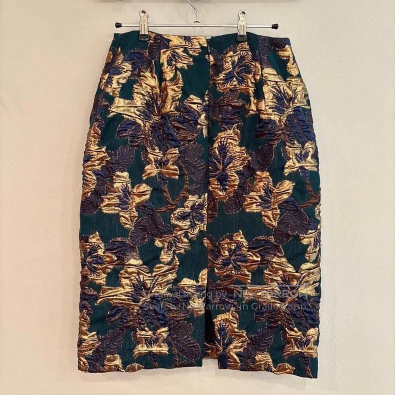 Dries Van Noten Dries Van Noten Color-block Midi Skirt Size 35" - 2 Thumbnail