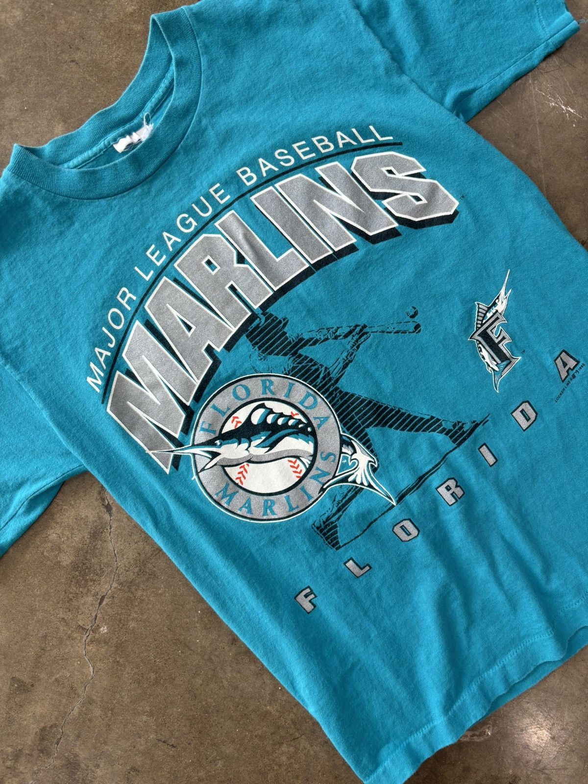 MLB × Vintage Vintage MLB Florida Marlins Single Stitch Tee Small Size US S / EU 44-46 / 1 - 1 Thumbnail