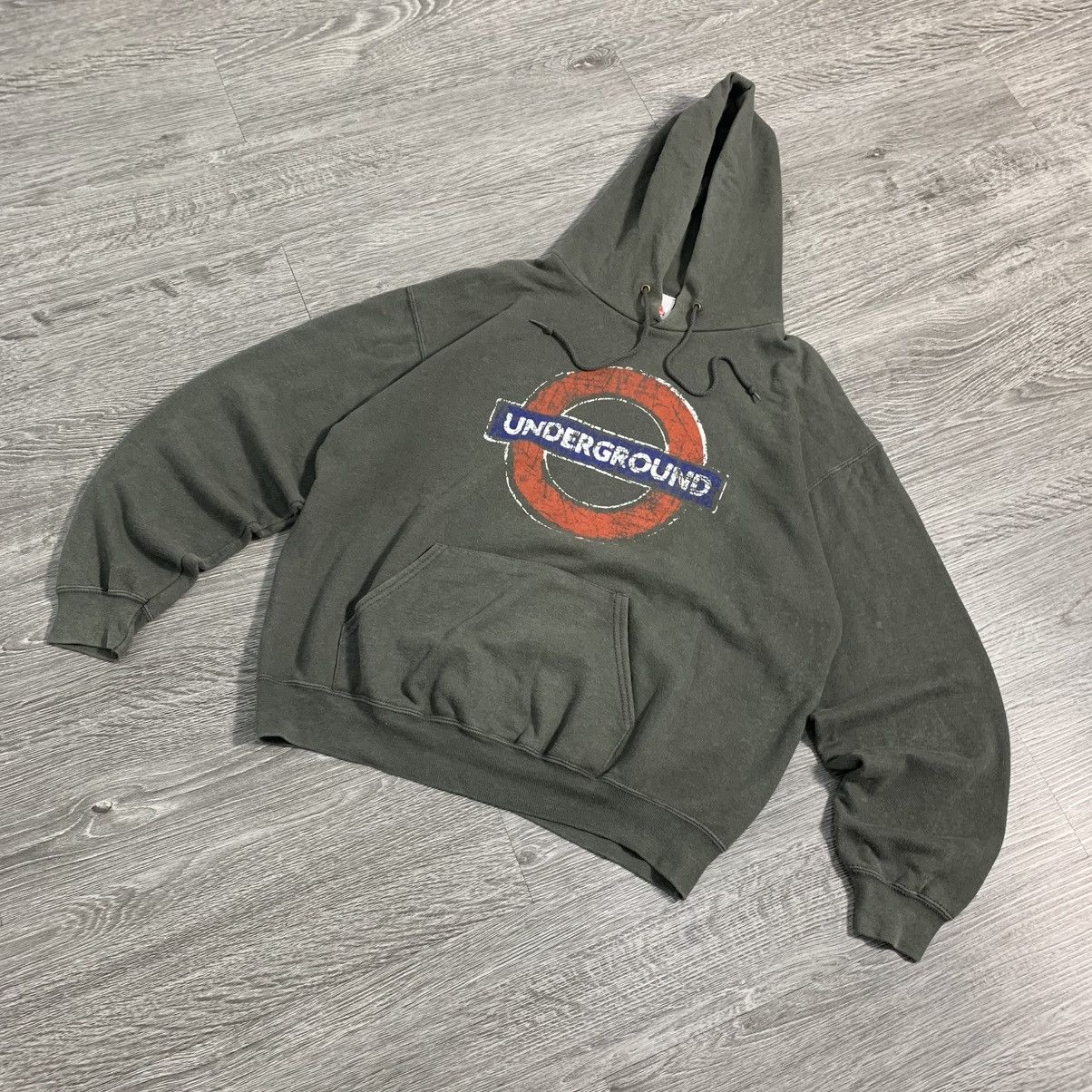 Vintage Vintage 🚀 90s London Underground Sign Logo Hoodie Size US M / EU 48-50 / 2 - 3 Thumbnail