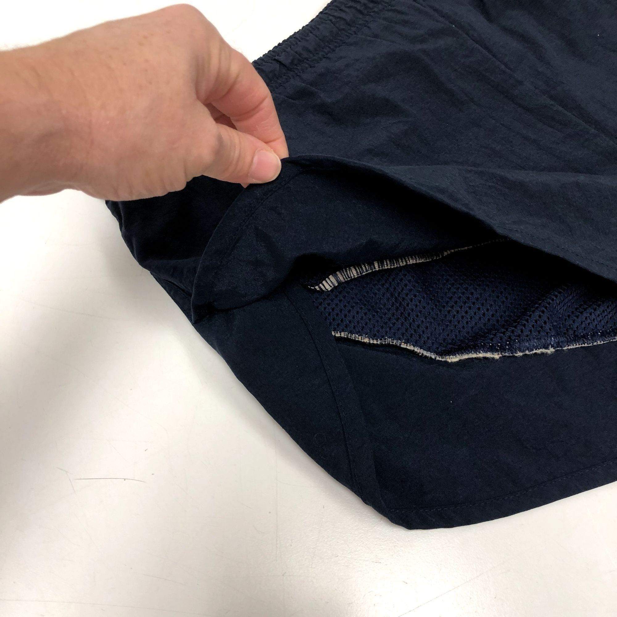 Speedo Vtg Speedo Navy Blue SPRINTERS Nylon Running Shorts Size US 34 / EU 50 - 3 Thumbnail