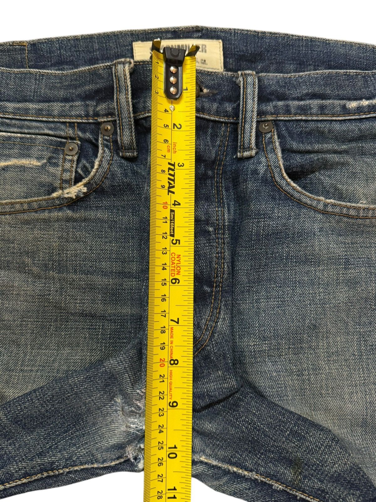 Simon Miller Vintage 90s Usa Simon Miller Selvedge Blue Faded Wash Jeans Size US 32 / EU 48 - 14 Thumbnail