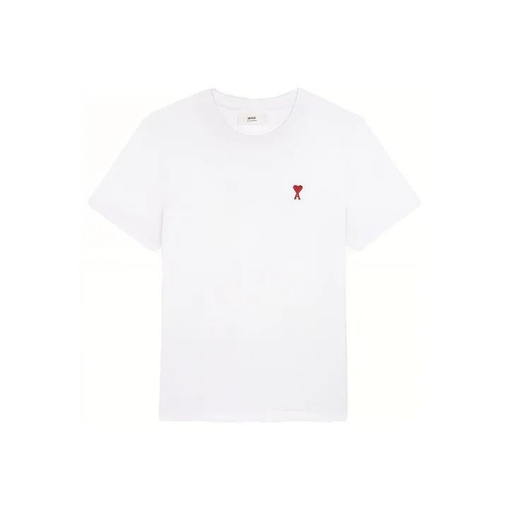 AMI Love Logo Embroidered Short Sleeve T-shirt 0079