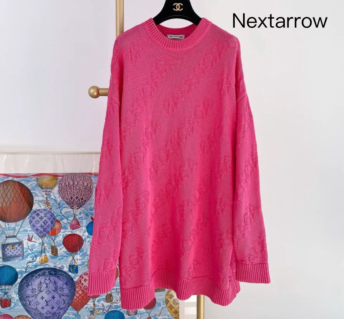 Balenciaga Balenciaga Rose Red Knitted Sweater2412-Nextarrow Size US S / EU 44-46 / 1 - 1 Thumbnail