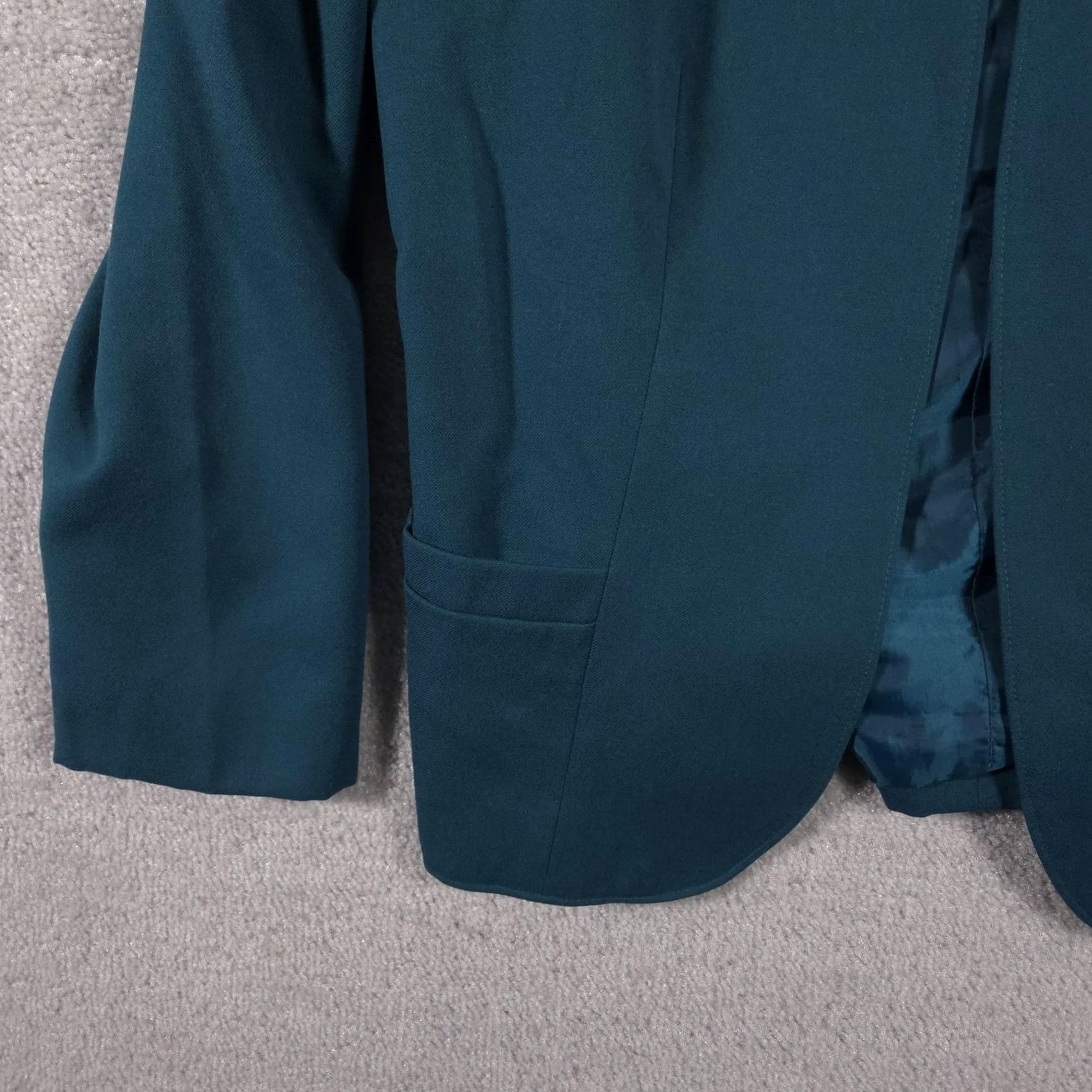 Vintage VINTAGE TanJay Blazer Womens 12 Open Front Made USA Acrylic Polyester Jacket Green Size XL / US 12-14 / IT 48-50 - 4 Thumbnail