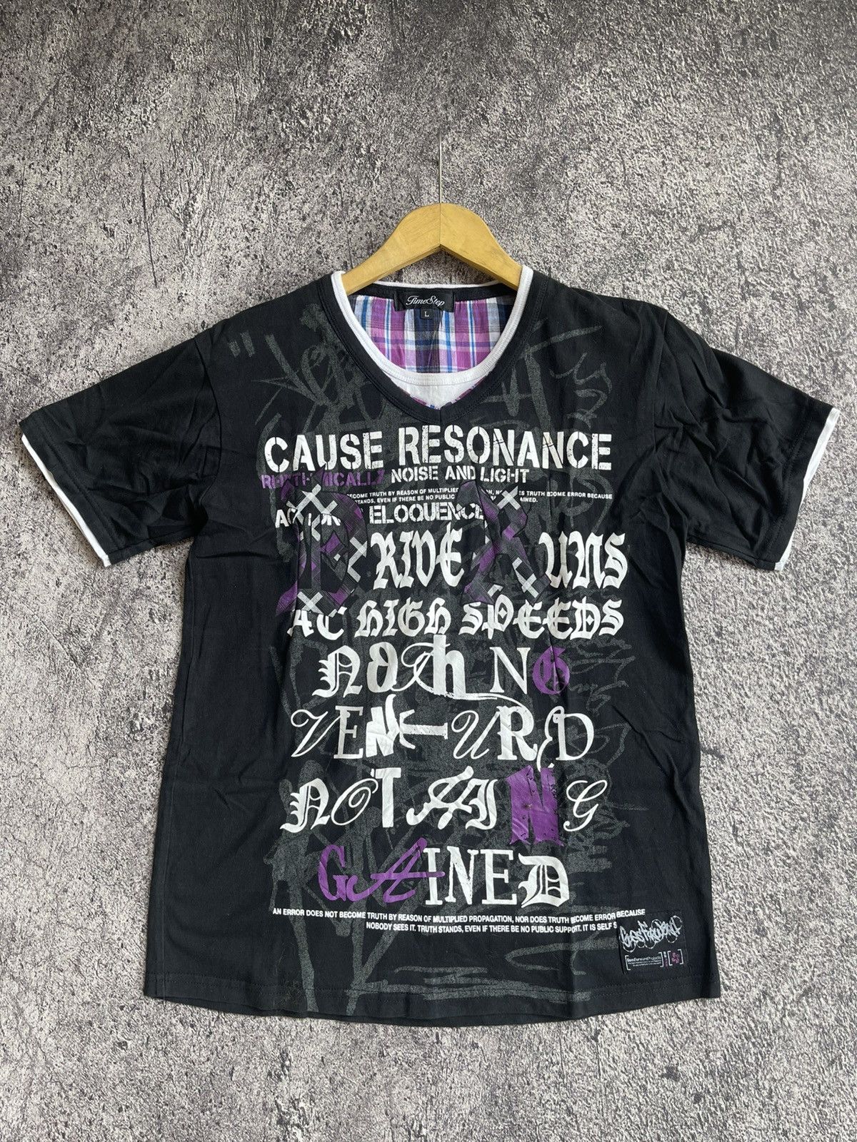 If Six Was Nine × Japanese Brand Y2k Time step double layer tshirt Size US L / EU 52-54 / 3 - 1 Thumbnail