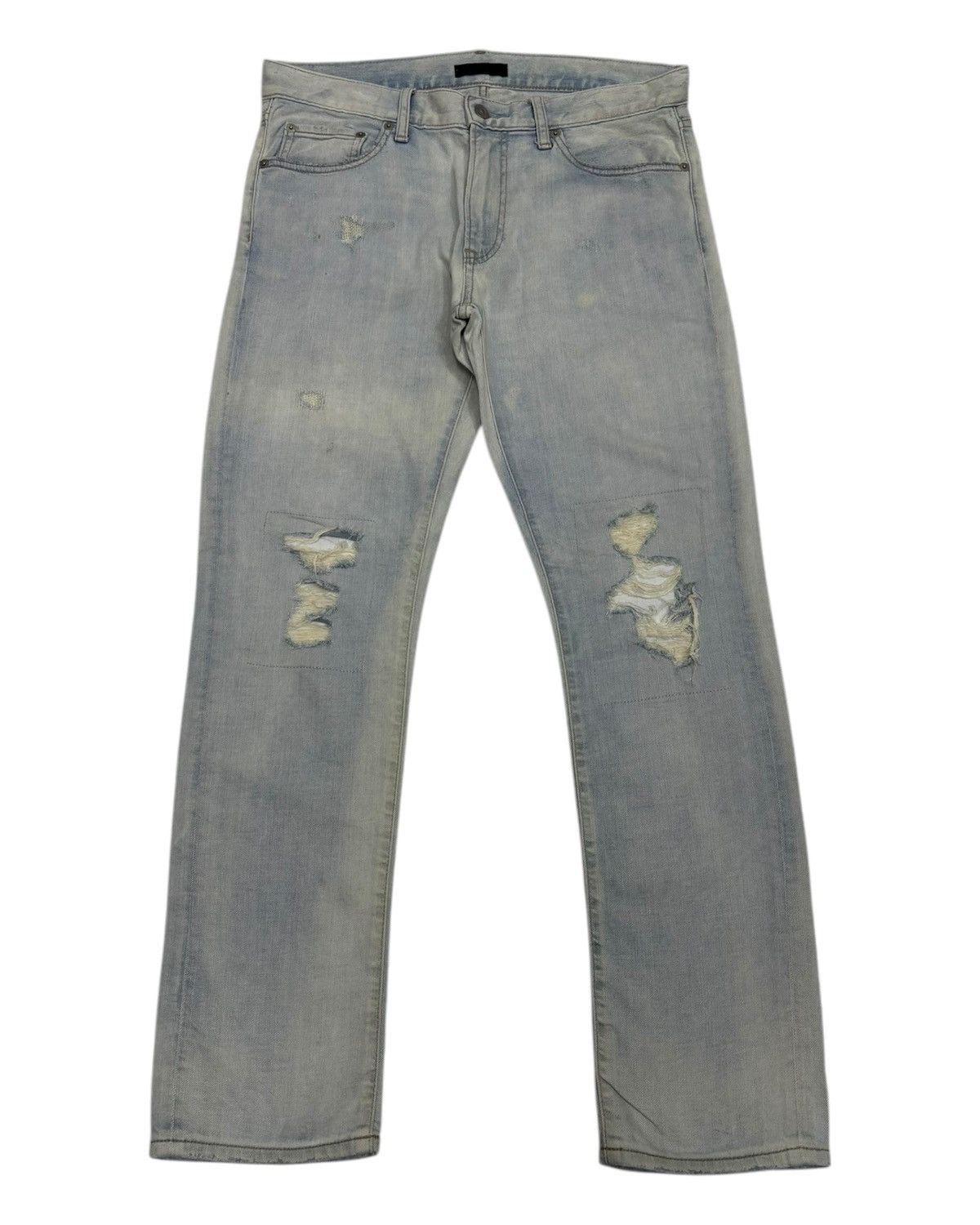 Vintage Uniqlo Japan Distressed Denim Jeans