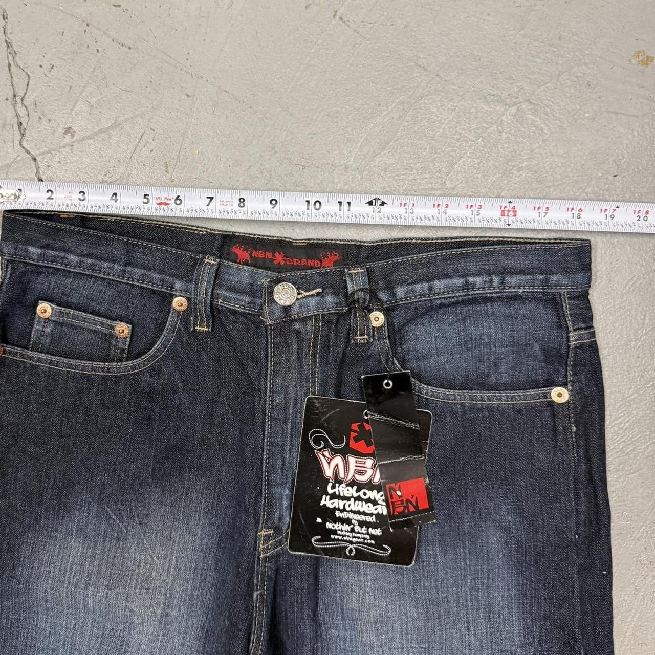 Vintage NbN Dark Gradient Wash Baggy DEADSTOCK Jeans Size 36 x 32 Size US 36 / EU 52 - 4 Thumbnail