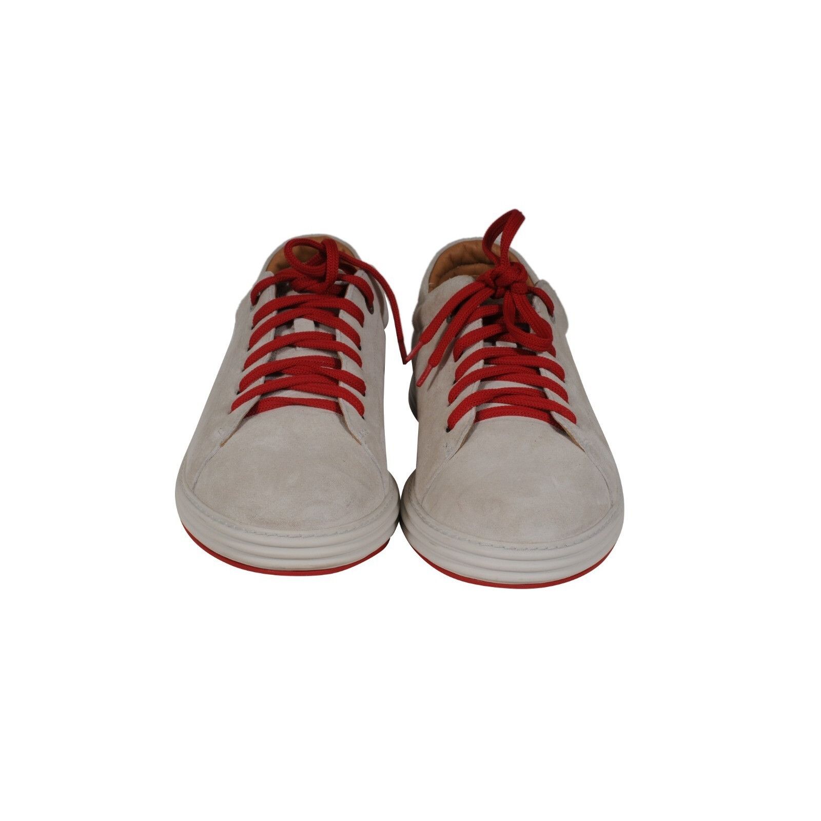 Salvatore Ferragamo Low Top Sneakers Beige - 02599 Size US 11 / EU 44 - 8 Thumbnail
