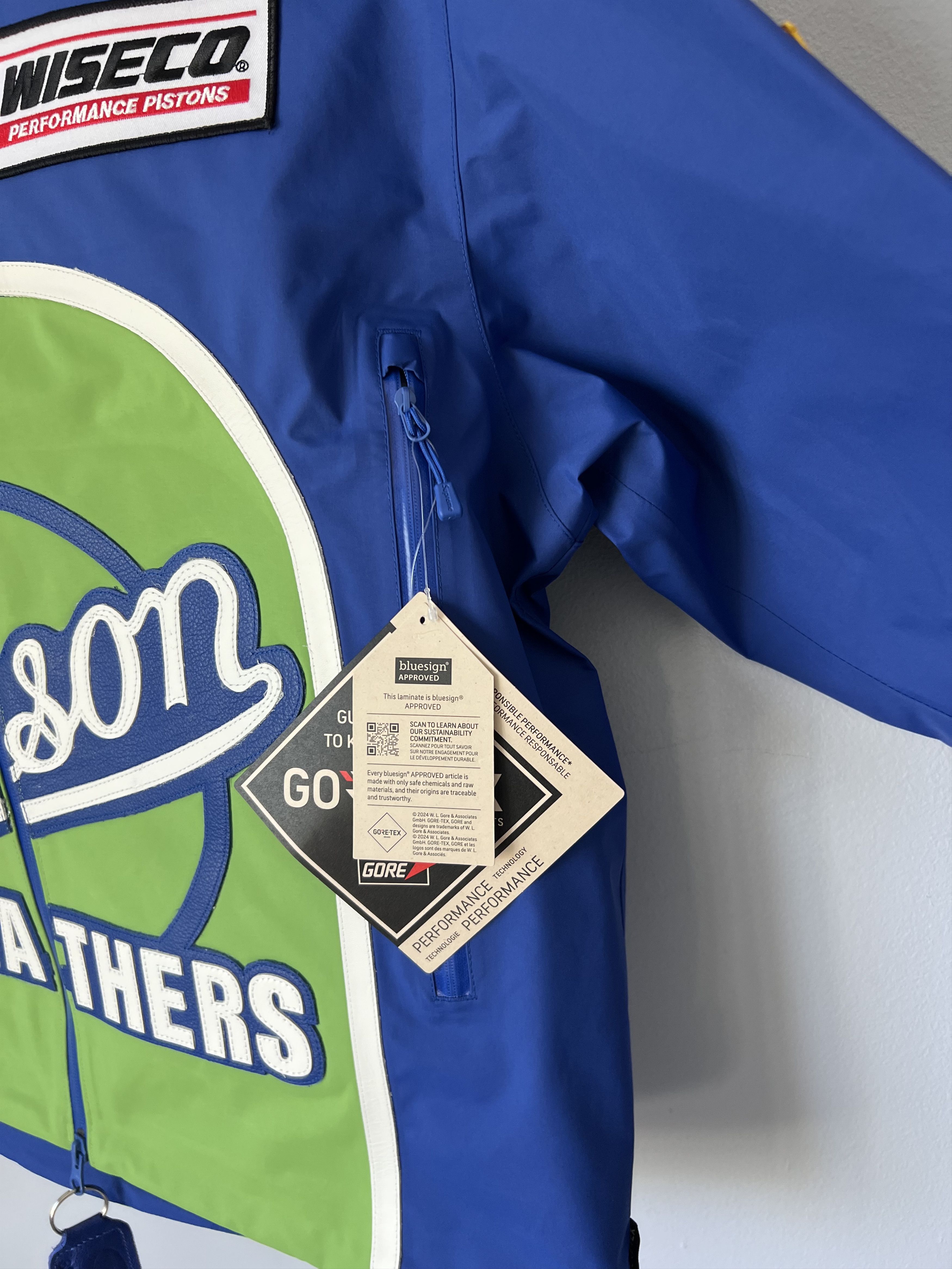 Supreme®/Vanson Leathers®/GORE-TEX Shell Supreme Vanson Leathers Gore-Tex Shell Jacket in Royal Blue