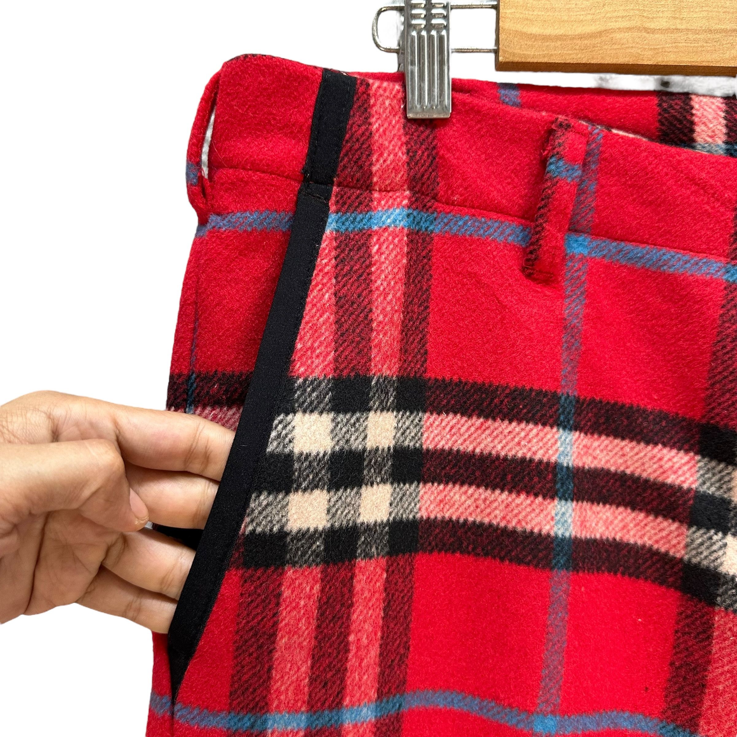 Kangol KANGOL X GRAND SLAM Red Check Cargo Pant #A76-1820 Size US 36 / EU 52 - 3 Thumbnail