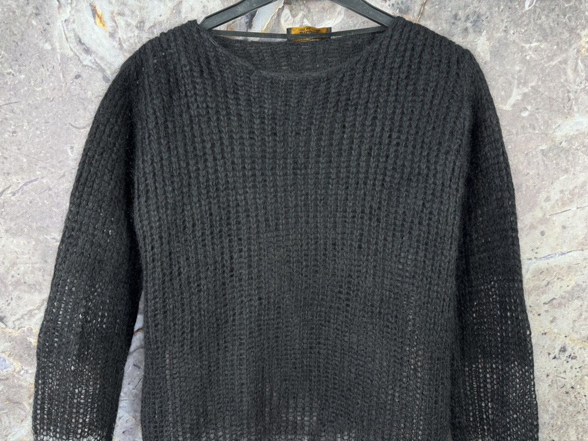 Diesel Black Gold Diesel Dress and Impress Distressed Black Knit Sweater SizeS Size US S / EU 44-46 / 1 - 3 Thumbnail