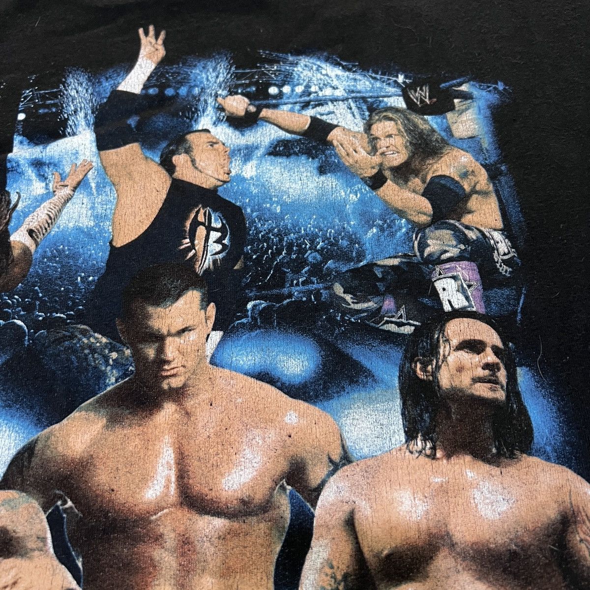 WCW/nWo × WWE × WWF Vintage Y2K Smack Down Raw Wrestling Promo Tee XL ECW Size US XL / EU 56 / 4 - 12 Thumbnail