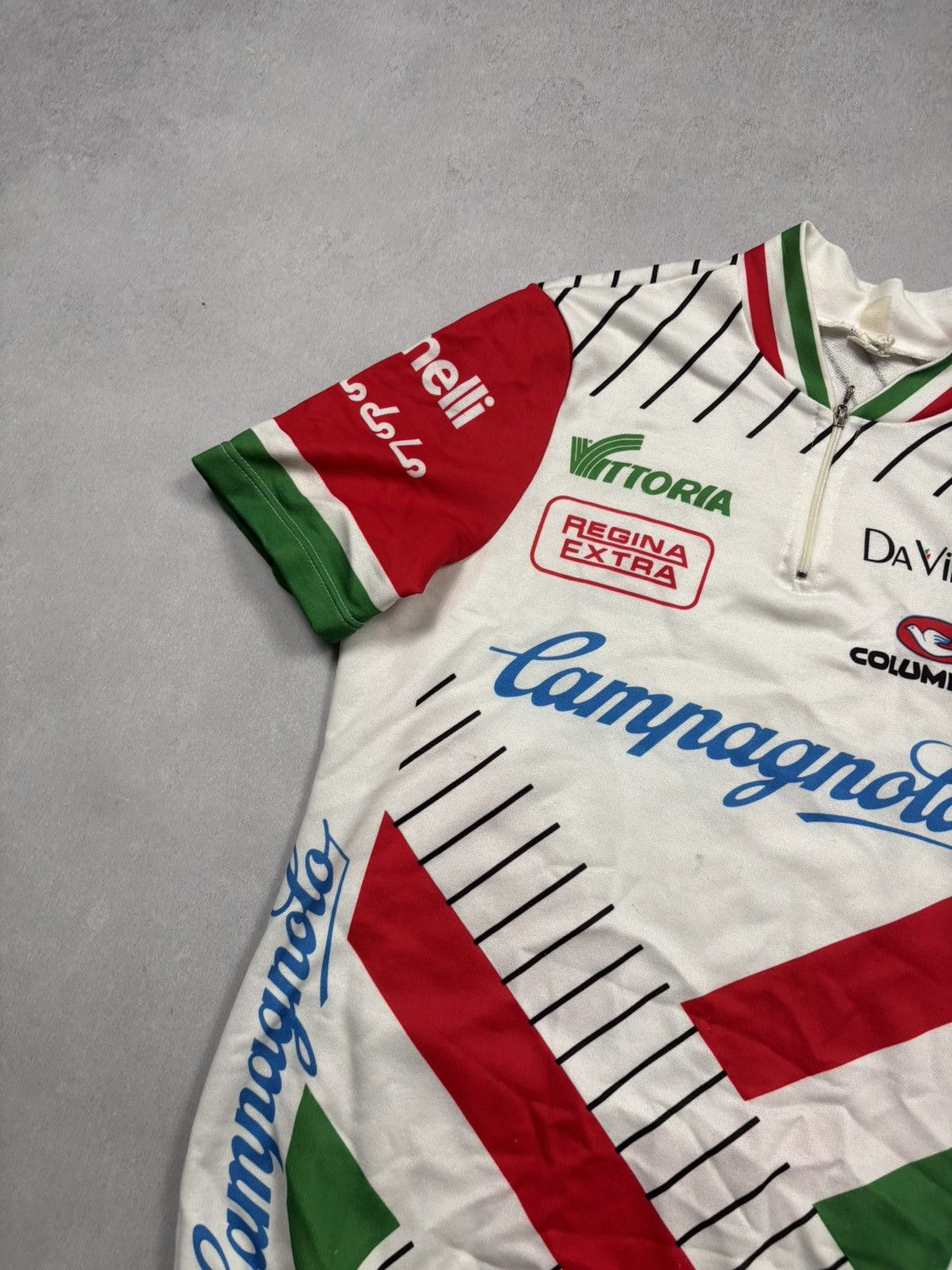 Vintage Vintage 80s Campagnolo Team Vittoria Cycling Jersey Columbus Size US M / EU 48-50 / 2 - 4 Thumbnail