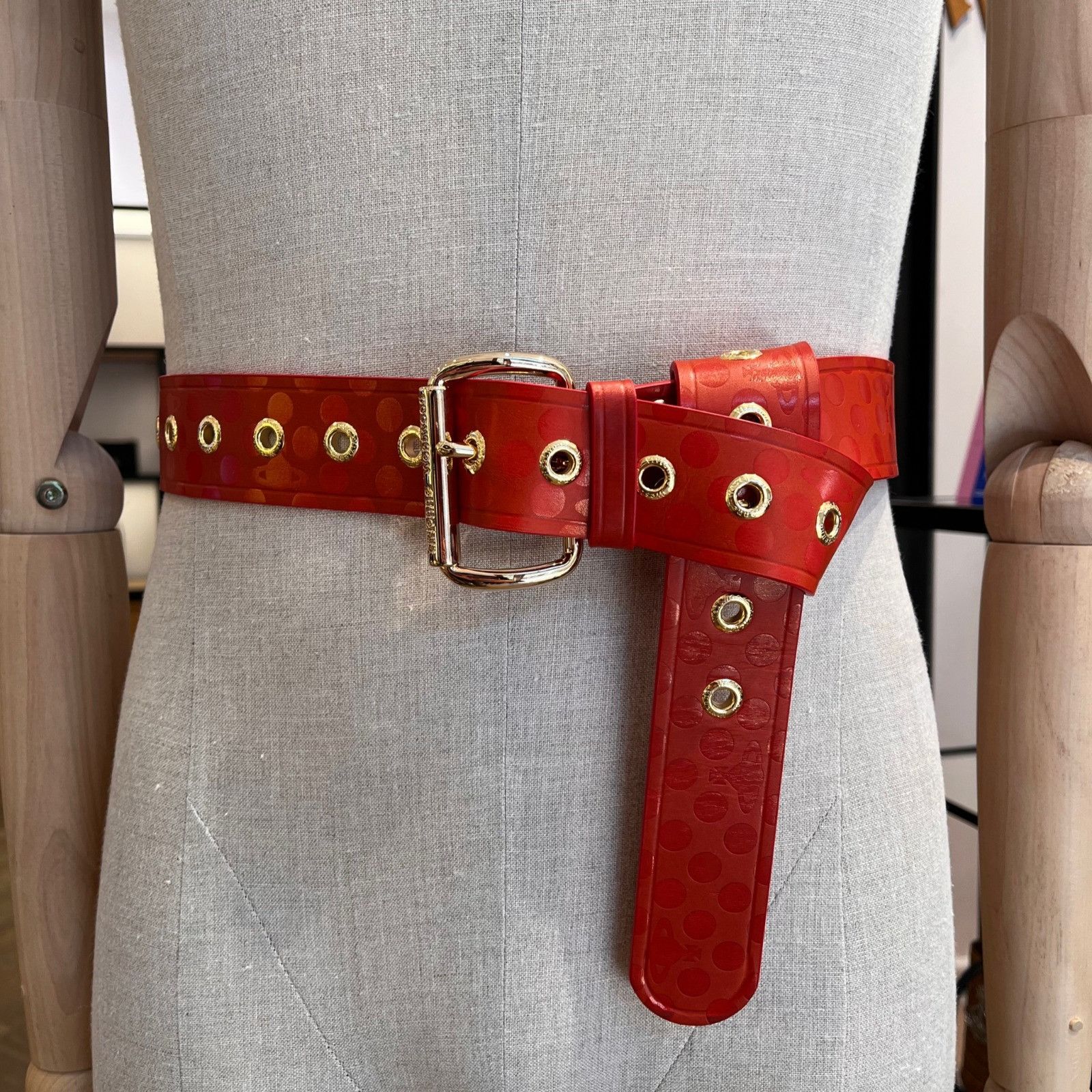 Vivienne Westwood o1f1d3z0625 Size: OS / Alex Polka Dot Belt in Red Size ONE SIZE - 1 Preview