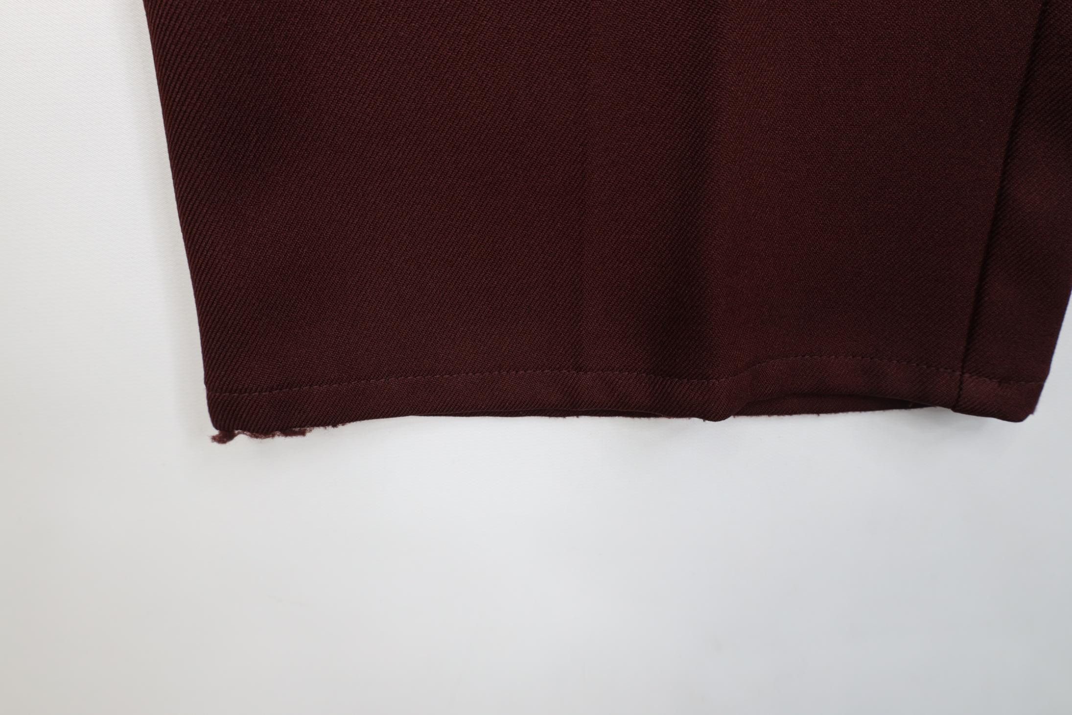 Vintage Vintage 90s Streetwear Wide Leg Chino Pants Burgundy Red Size US 44 / EU 60 - 6 Thumbnail