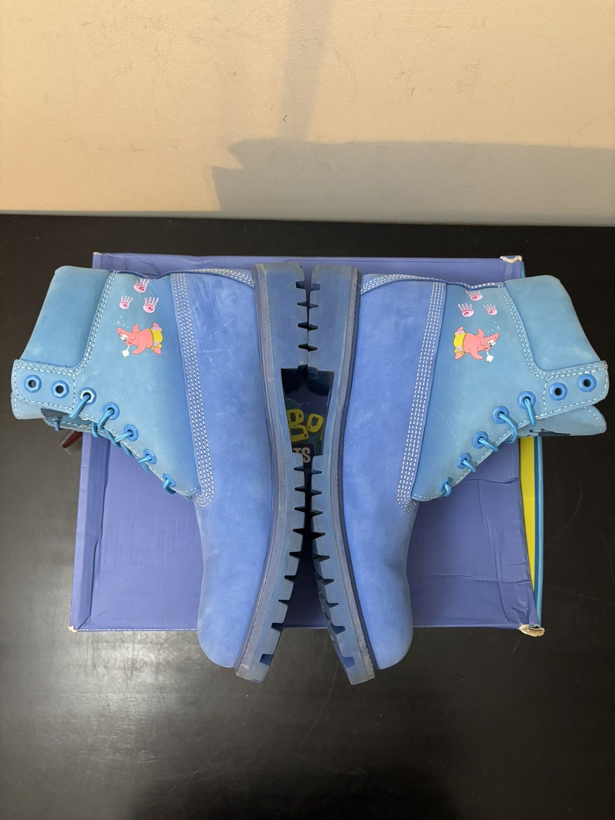 Timberland Timberland 6 Inch Suede Boots SpongeBob Jellyfish Blue Size US 9.5 / EU 42-43 - 3 Thumbnail