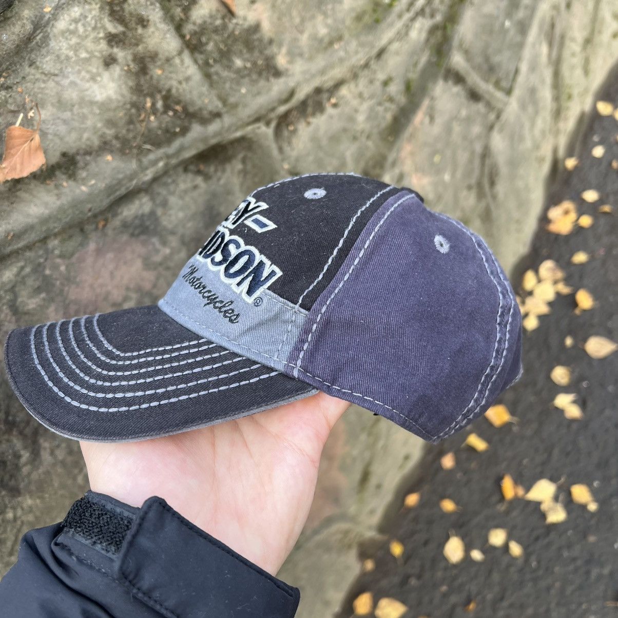 Harley Davidson Vintage Harley Davidson Y2K Faded Racing Cap Hat Size ONE SIZE - 3 Thumbnail