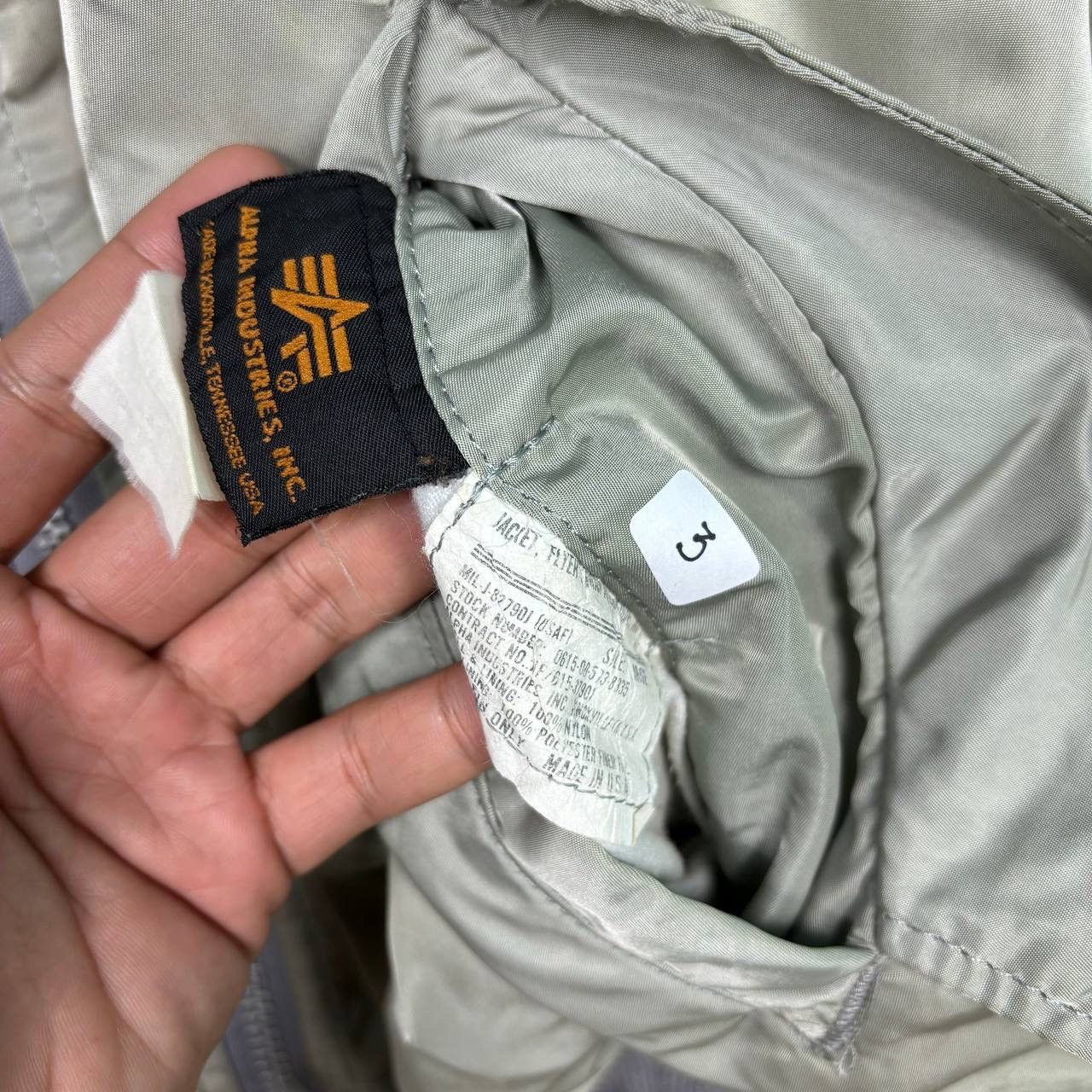 Alpha Industries Alpha Industries Vintage MA-1 Flight Jacket USA Grey L Size US L / EU 52-54 / 3 - 11 Thumbnail