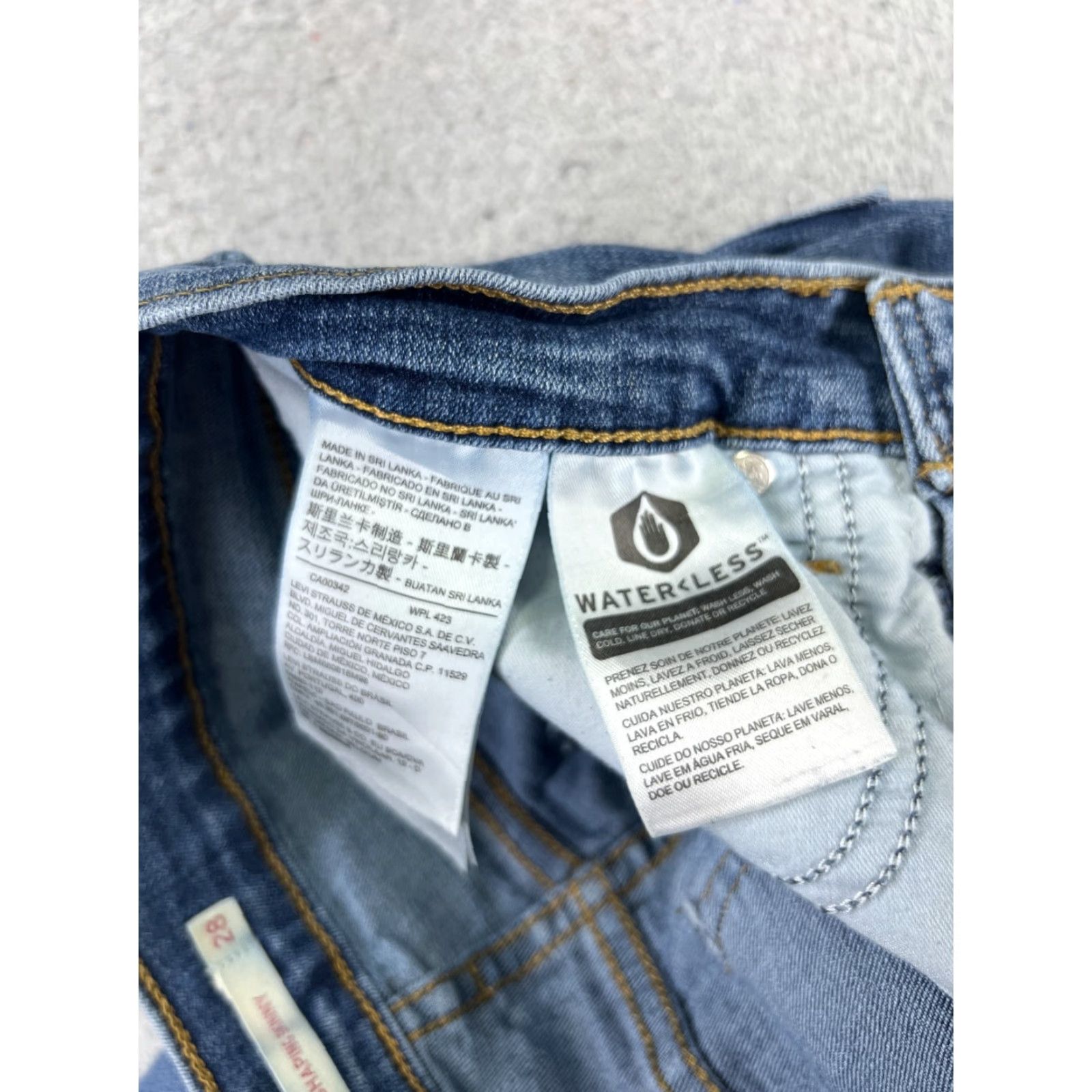 Levi's Levi's Women's Skinny Jeans 28 Blue Denim Shaping 27x27 Retro Mid Rise Cotton Blend Size 28" / US 6 / IT 42 - 7 Thumbnail
