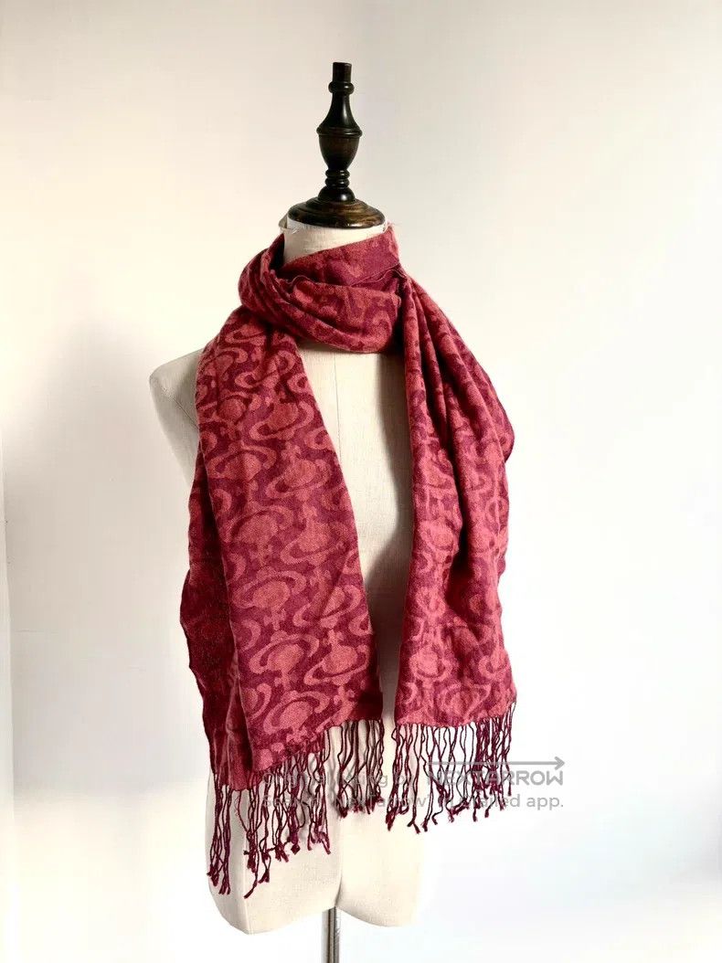 Vivienne Westwood Vivienne Westwood Vintage Red Orange Double-Sided Full Pri Size ONE SIZE - 2 Thumbnail