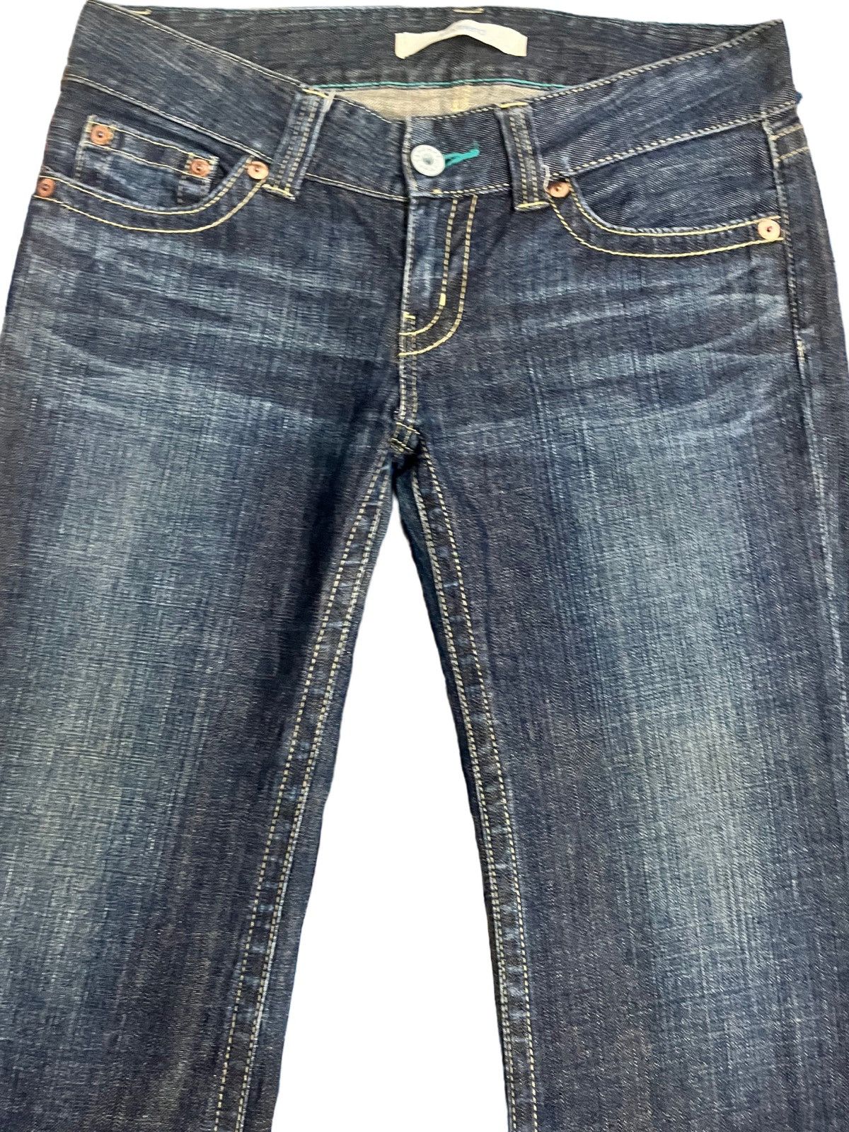 Uniqlo 90’s Uniqlo Boyfriend Unisex Flare Style Jeans Size US 32 / EU 48 - 2 Thumbnail