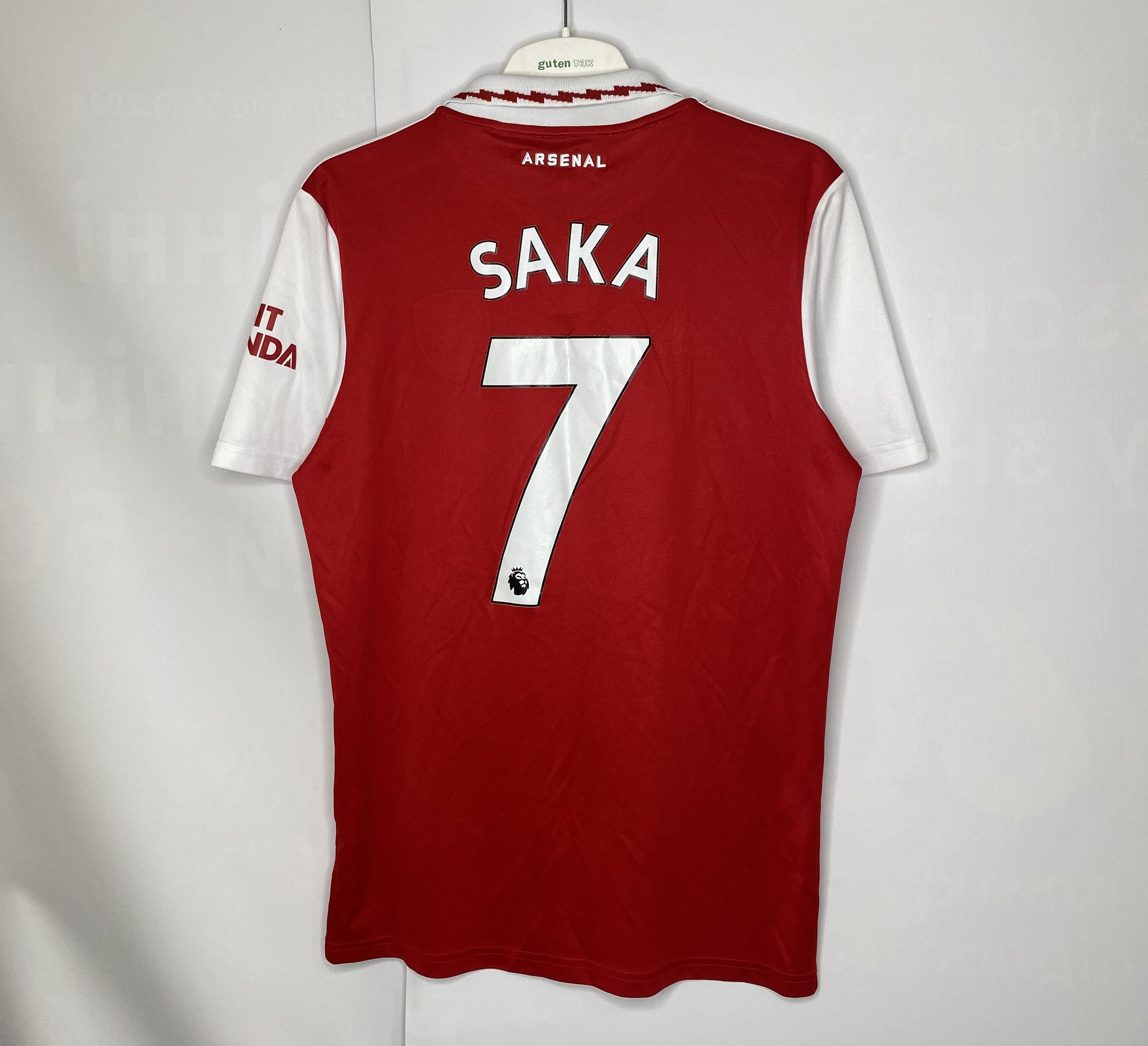 Adidas × UEFA SAKA #7 ARSENAL 2022 2023 HOME FOOTBALL SHIRT SOCCER JERSEY Size US M / EU 48-50 / 2 - 2 Thumbnail