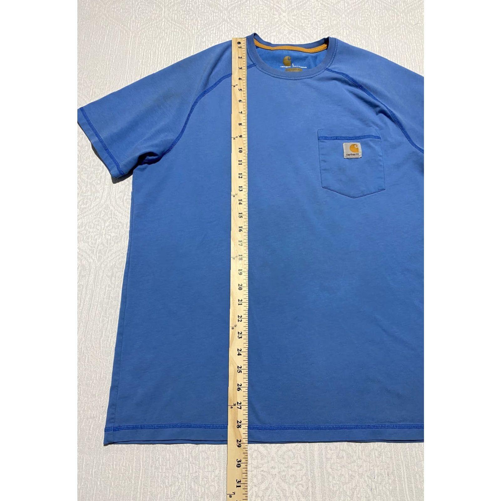 Carhartt Carhartt Shirt Mens Large Blue Relaxed Fit Pocket Workwear Crew Neck Tee T-Shirt Size US L / EU 52-54 / 3 - 7 Thumbnail