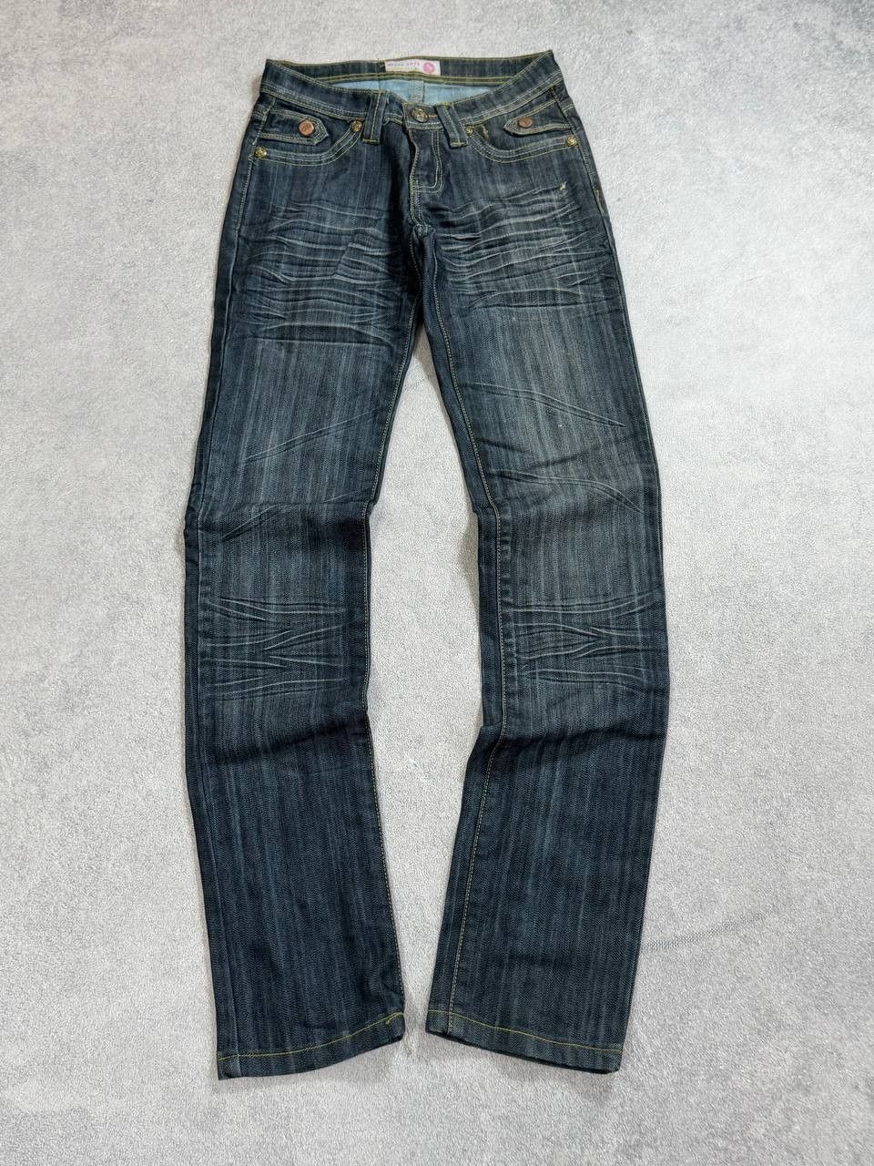Japanese Brand vintage hysteric glamour style avant-garde flared y2k jeans Size 27" / US 4 / IT 40 - 7 Thumbnail