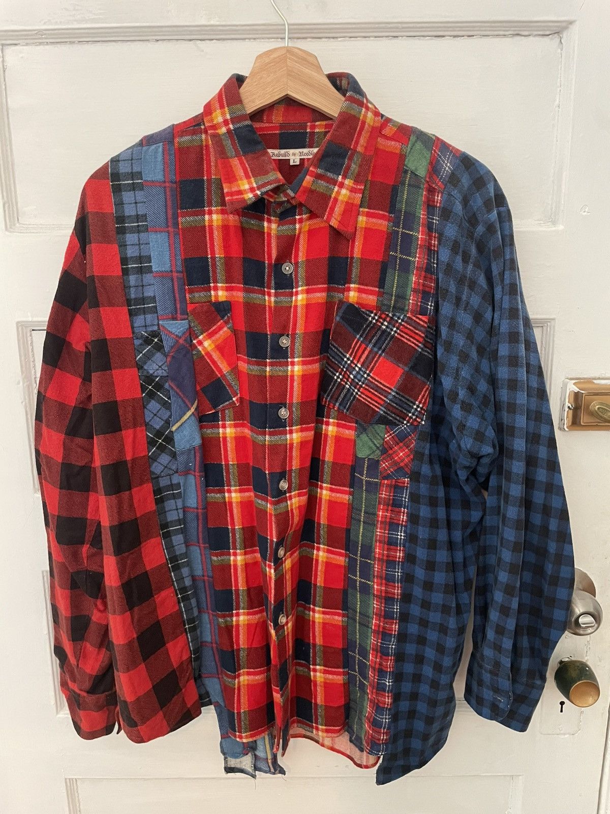 Needles rebuild by needles - cut up flannel shirt Size US L / EU 52-54 / 3 - 1 Thumbnail
