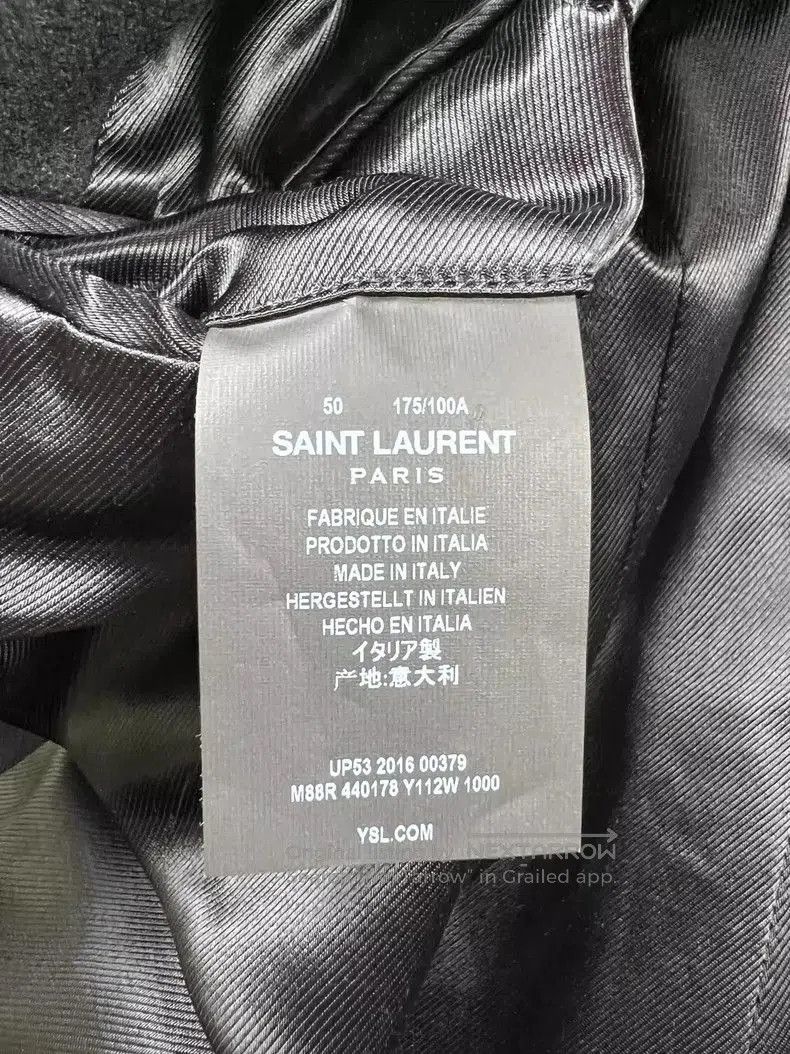 Saint Laurent Paris Saint Laurent Classic Golden Button Coat. Size US L / EU 52-54 / 3 - 5 Thumbnail