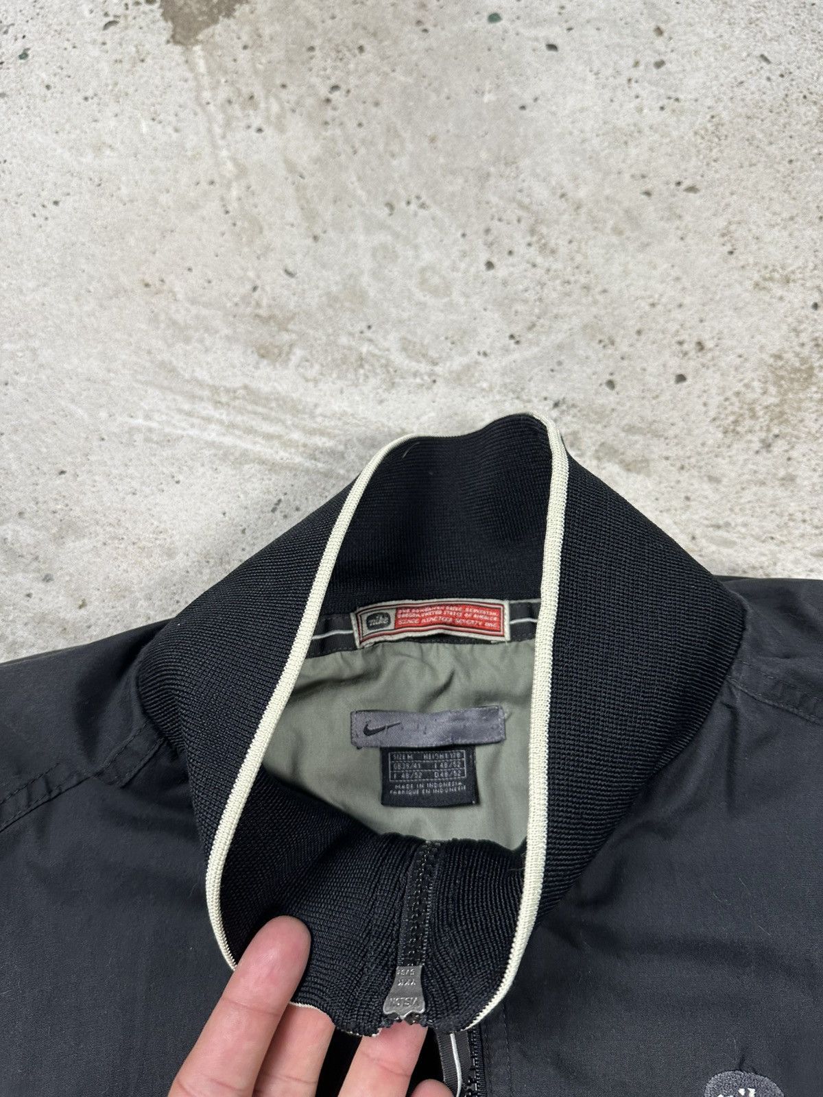 Nike Vintage Y2K Nike Black Bomber Track Jacket Swoosh Size US M / EU 48-50 / 2 - 9 Thumbnail