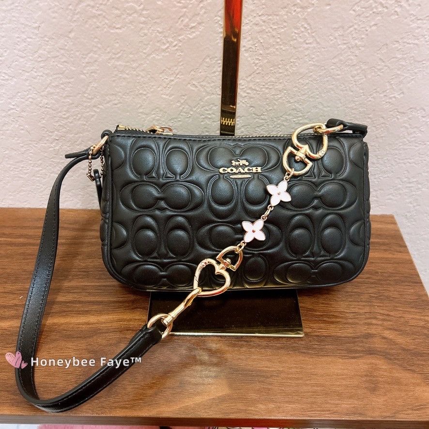 Coach NWT Coach Nolita 19 In Signature Canvas cz456 Walnut/Black Size ONE SIZE - 3 Thumbnail